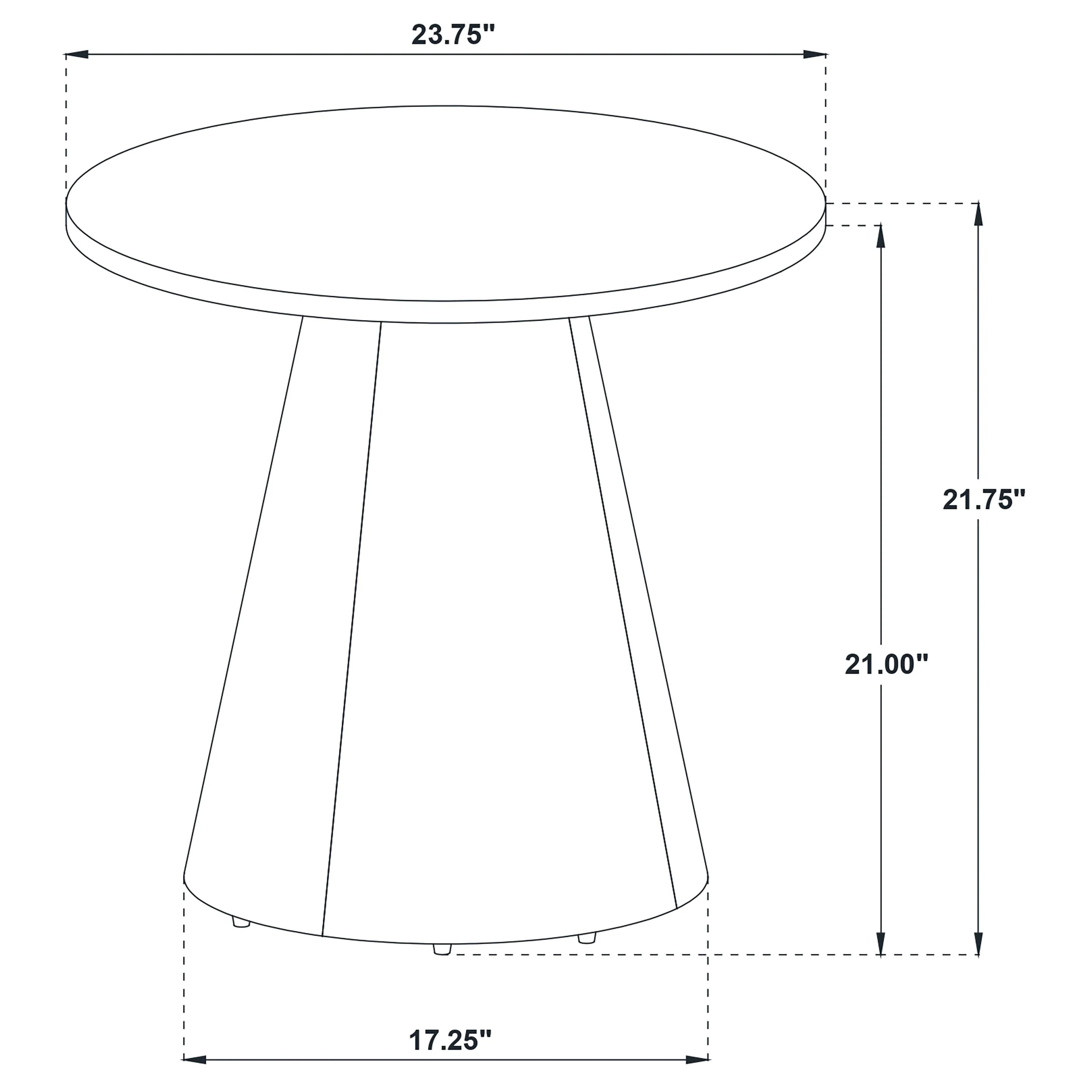 Franklin Grey/Dark Brown 2-piece Round Pedestal Coffee Table Set - Image 10