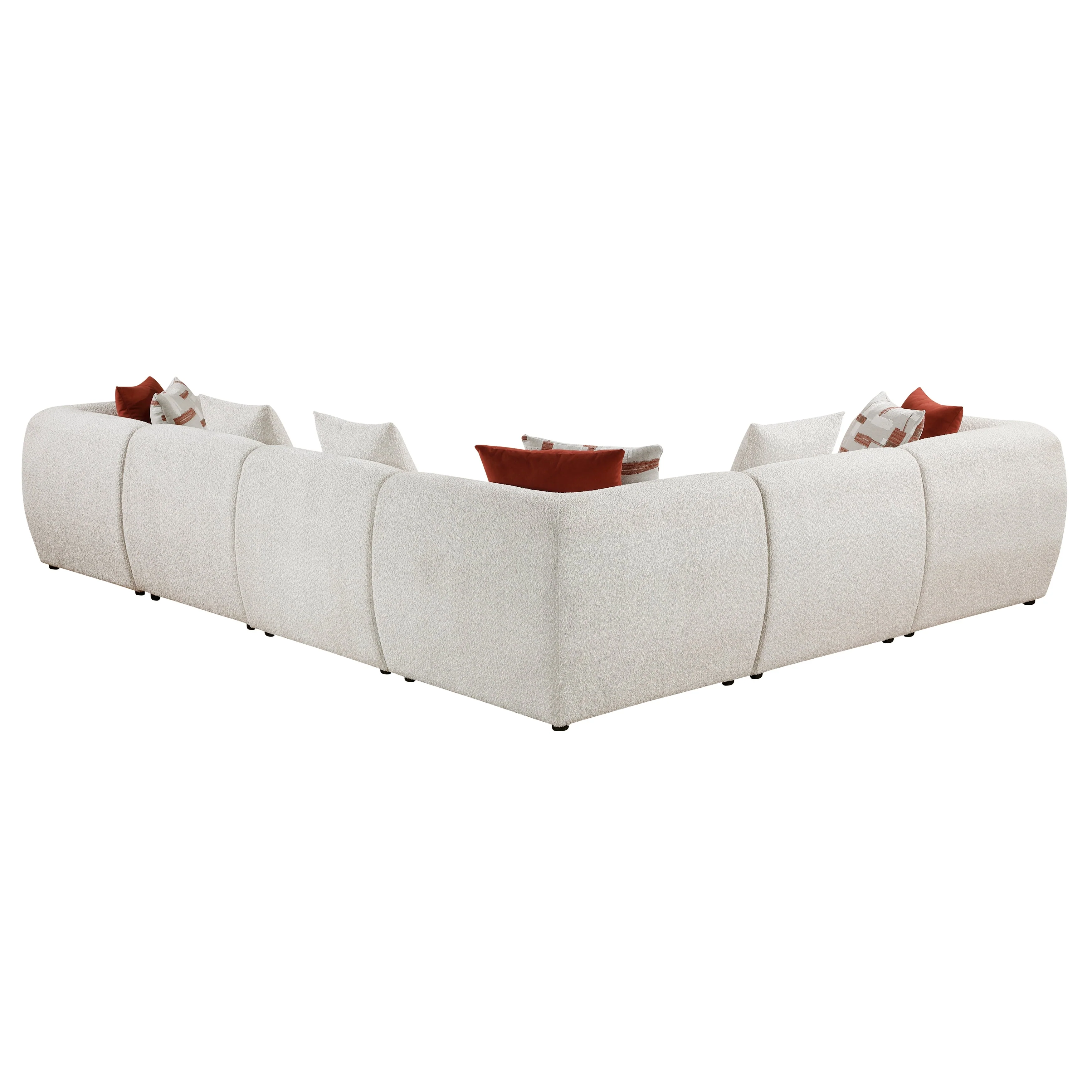 Franz Beige Chenille 6-Piece Modular Sectional - Image 5