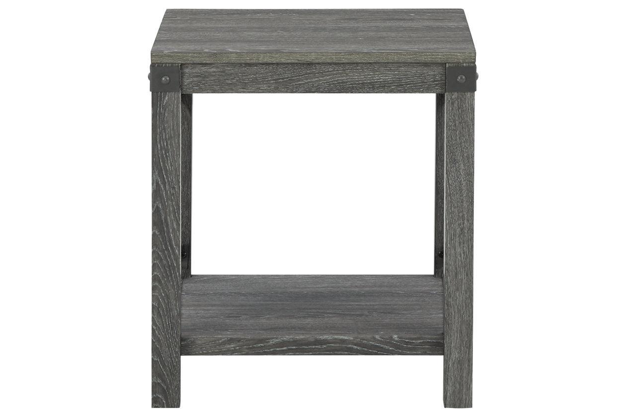 Freedan Grayish Brown End Table - Image 2