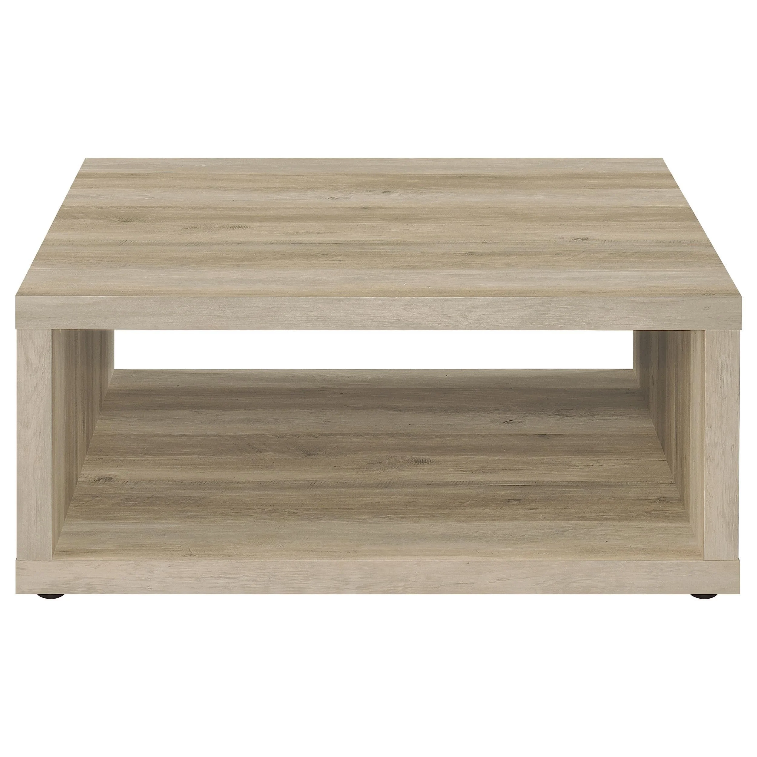 Frisco Square Engineered Wood Coffee Table Distressed Pine - Image 2