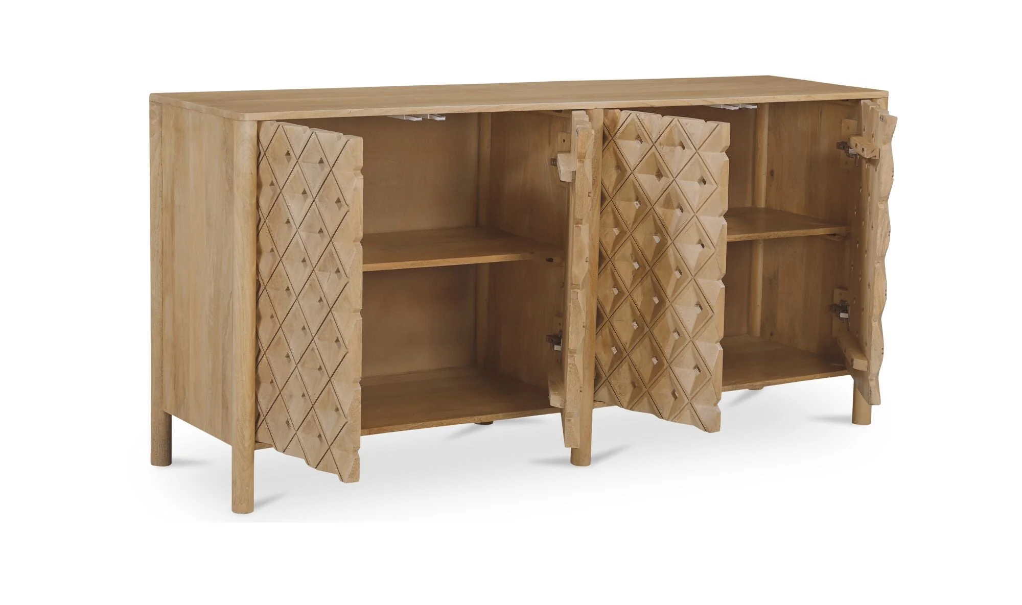 Fulton 4 Door Sideboard Natural - Image 5