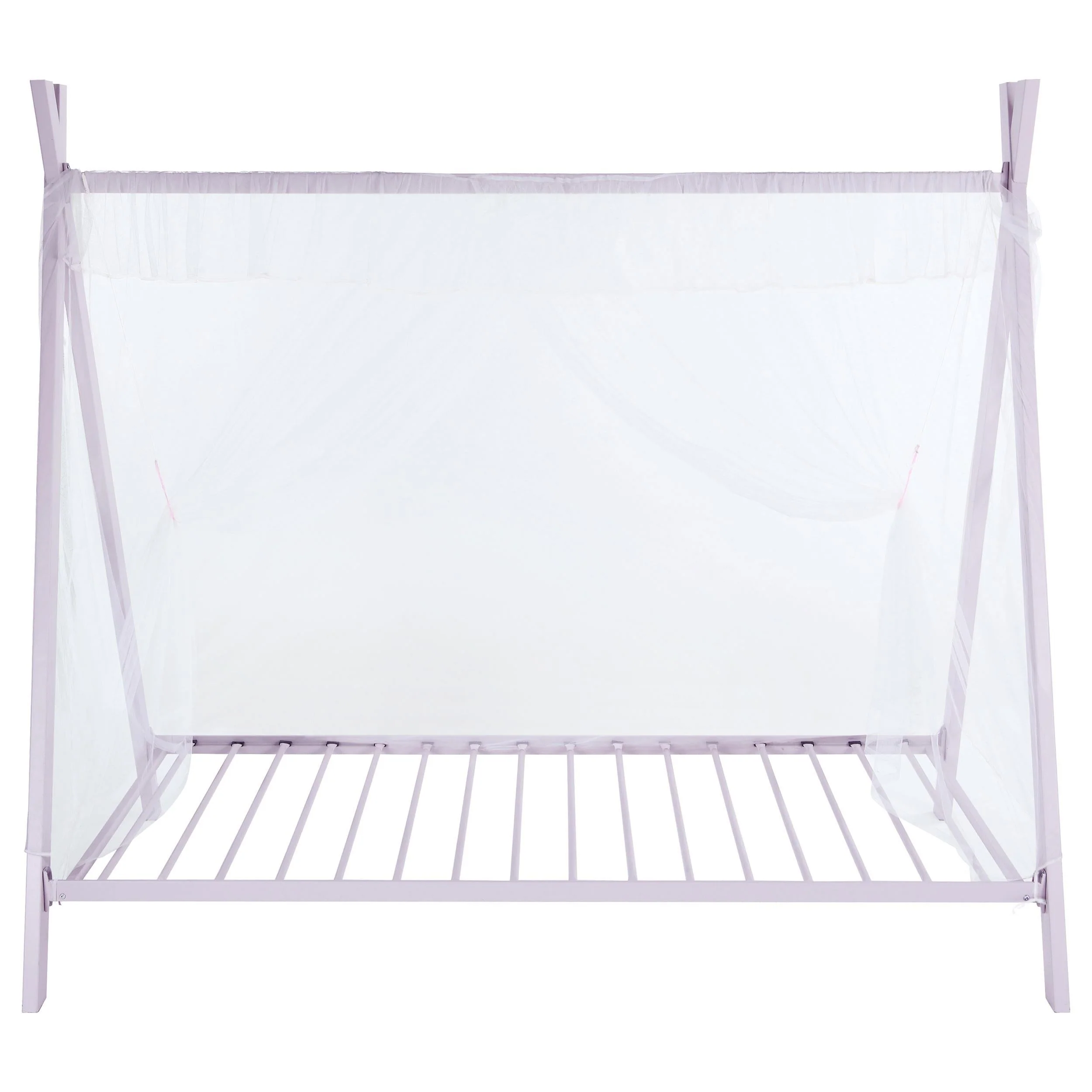 Fultonville Pink Metal Twin Tent Bed with 7-inch Mattress - Image 7