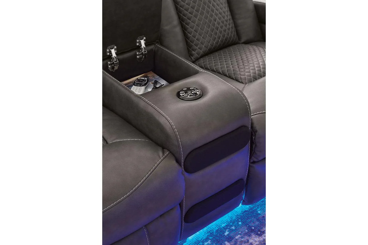 Fyne-Dyme Shadow Power Reclining Sofa and Loveseat - Image 8