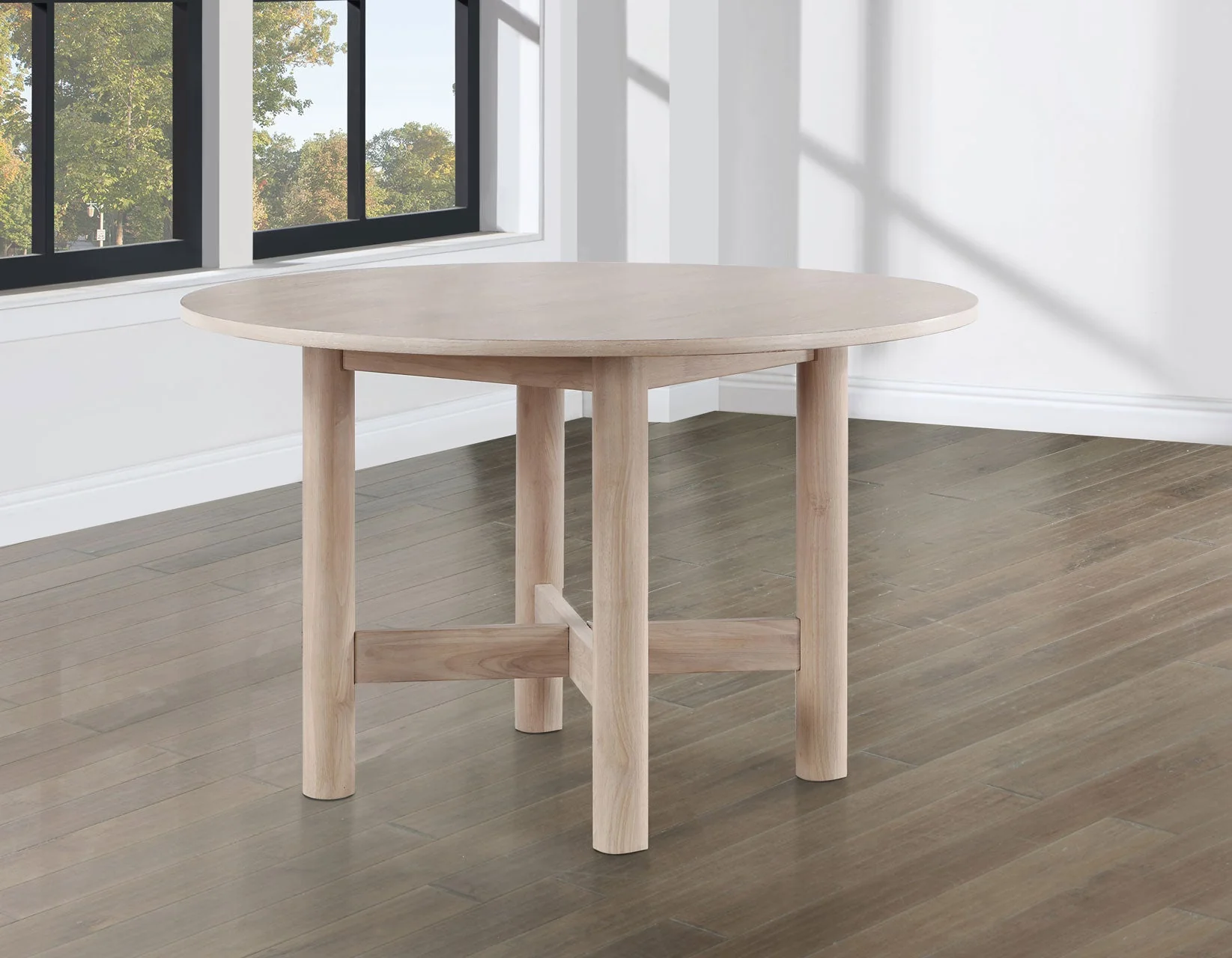 Gabby Washed Oak Round Dining Room Set - Image 7