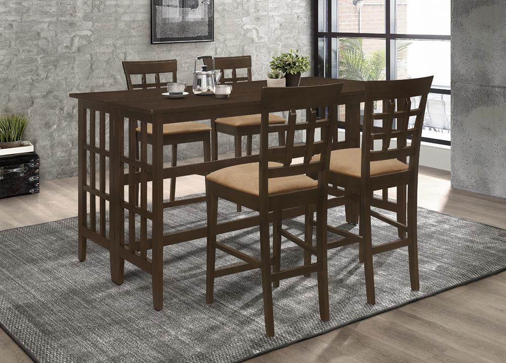 Gabriel Cappuccino/Tan Upholstered Counter Height Stools, Set of 2 - Image 2