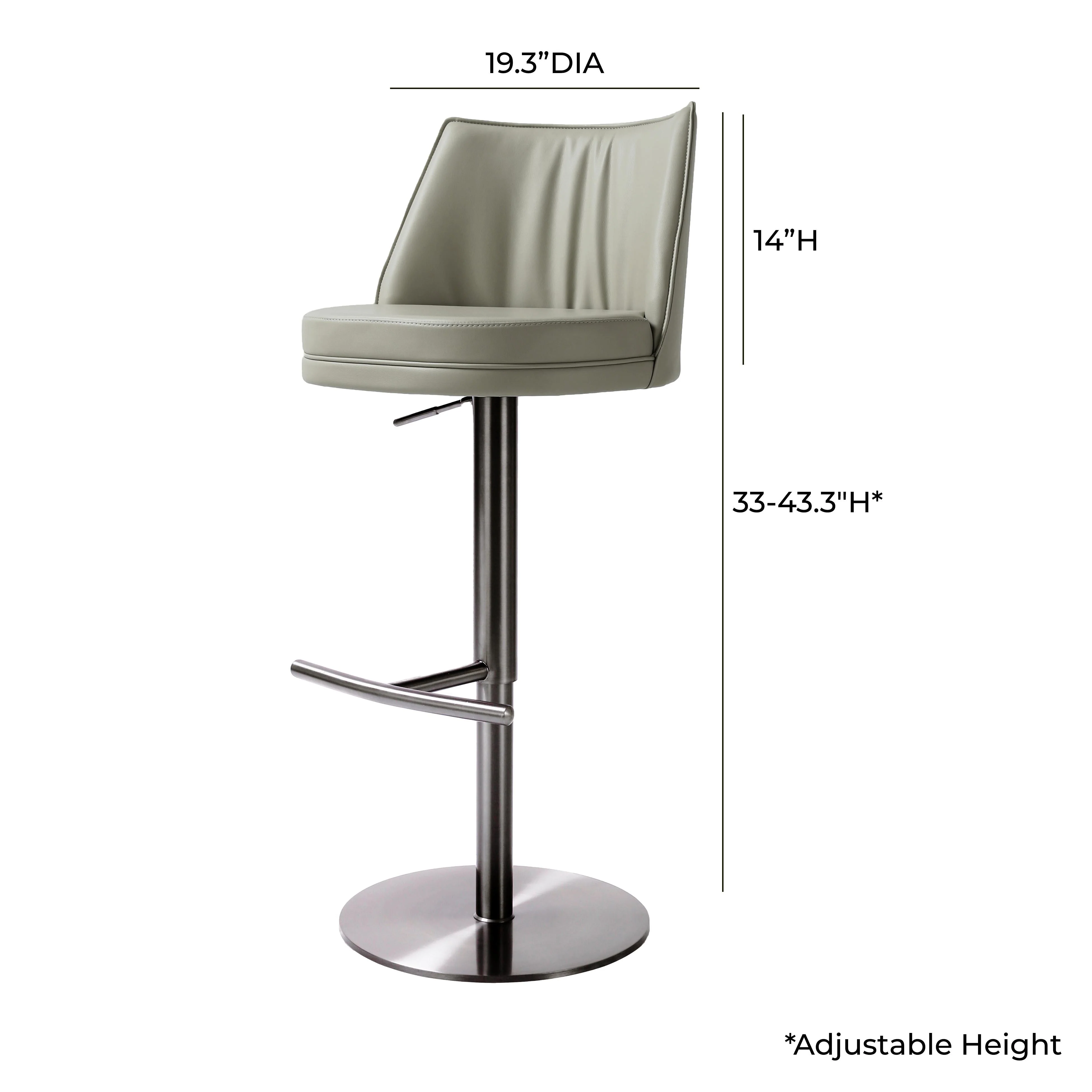 Gala Performance Vegan Leather Adjustable Stool - Image 17