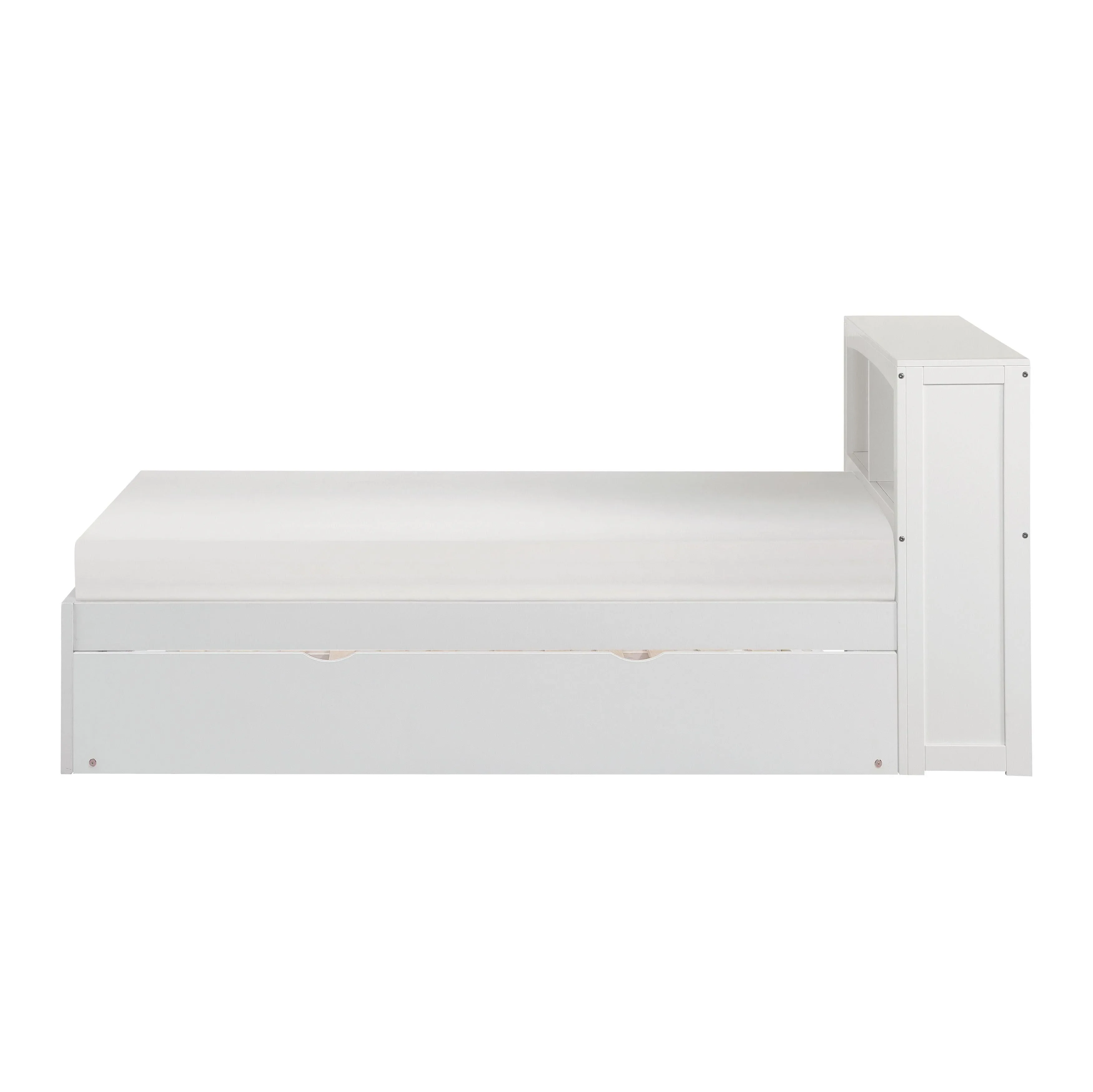 Galen White Twin Bookcase Bed with Twin Trundle - Image 3