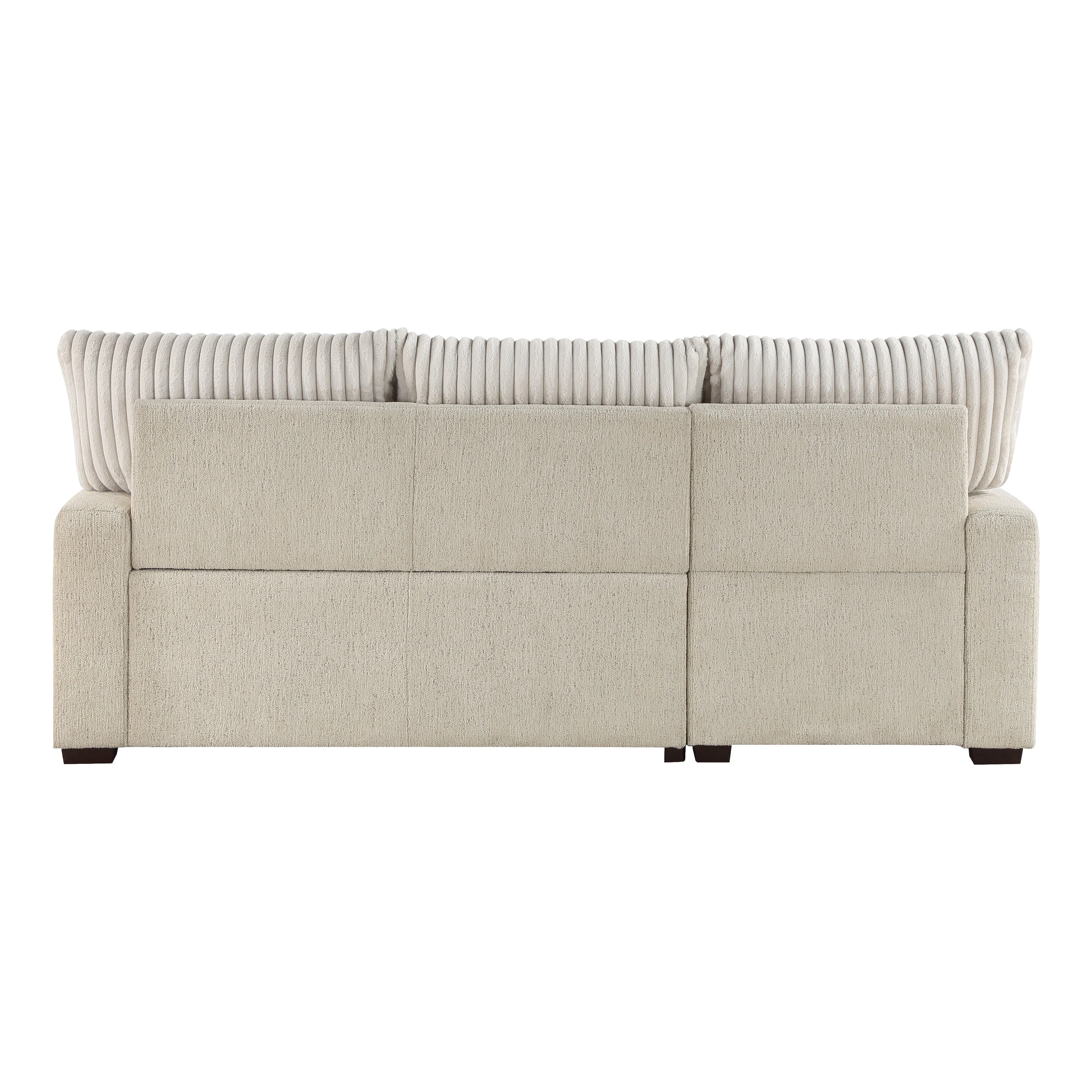 Gallatin Beige 2-Piece Sectional with Left Chaise, Pull-out Bed and Hidden Storage - Image 6