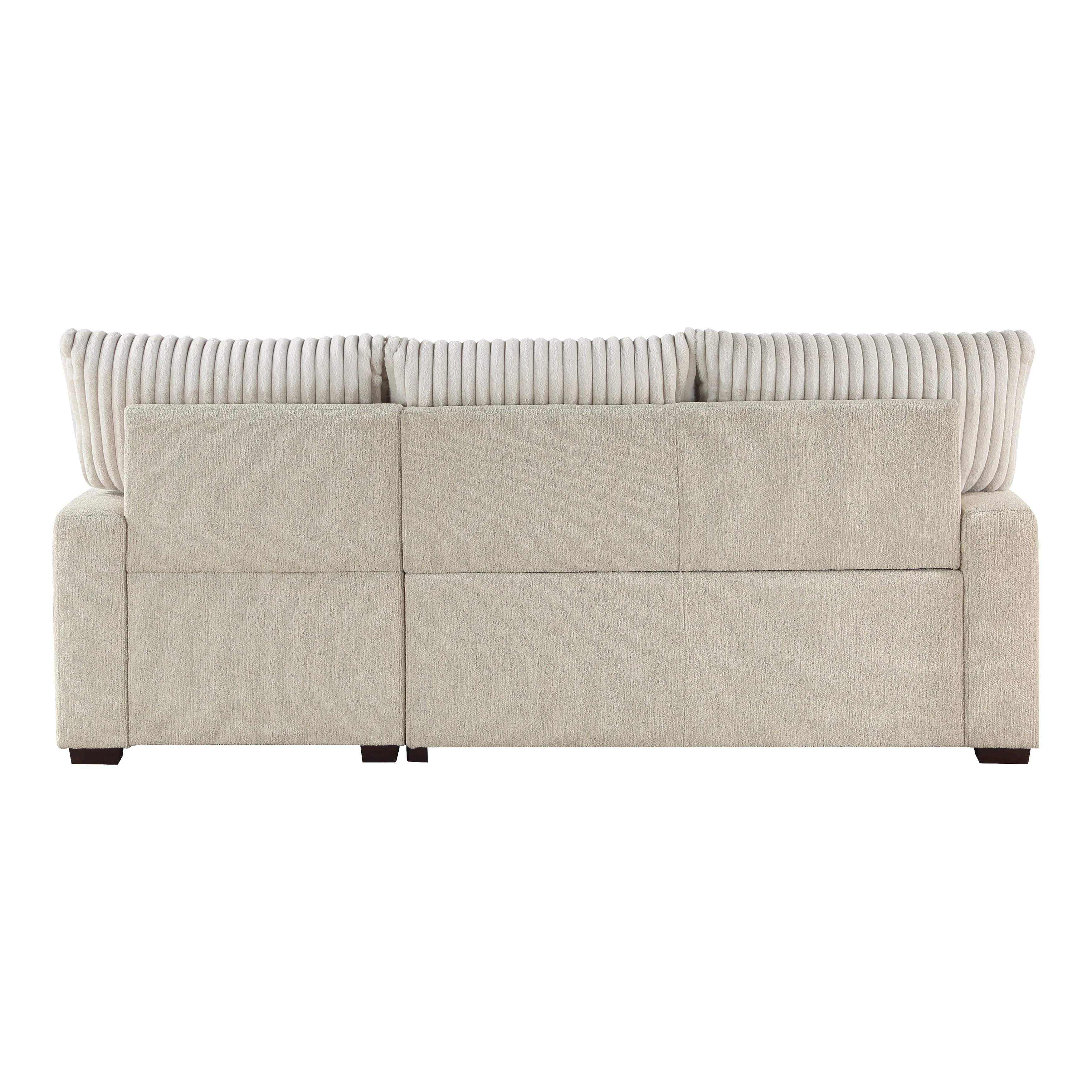 Gallatin Beige 2-Piece Sectional with Right Chaise, Pull-out Bed and Hidden Storage - Image 7