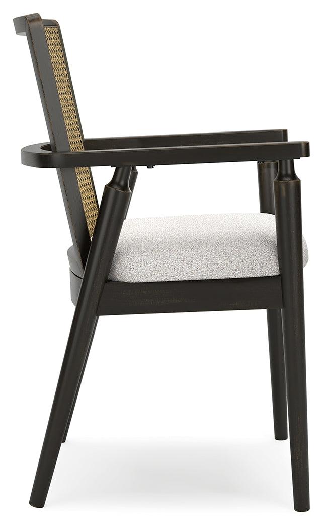 Galliden Black Dining Arm Chair, Set of 2 - Image 8
