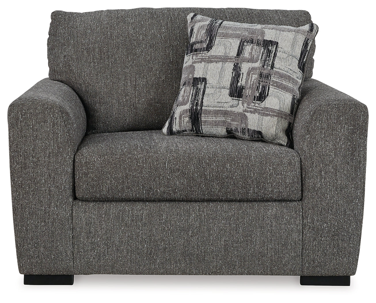 Gardiner Pewter Chair and Ottoman - Image 2