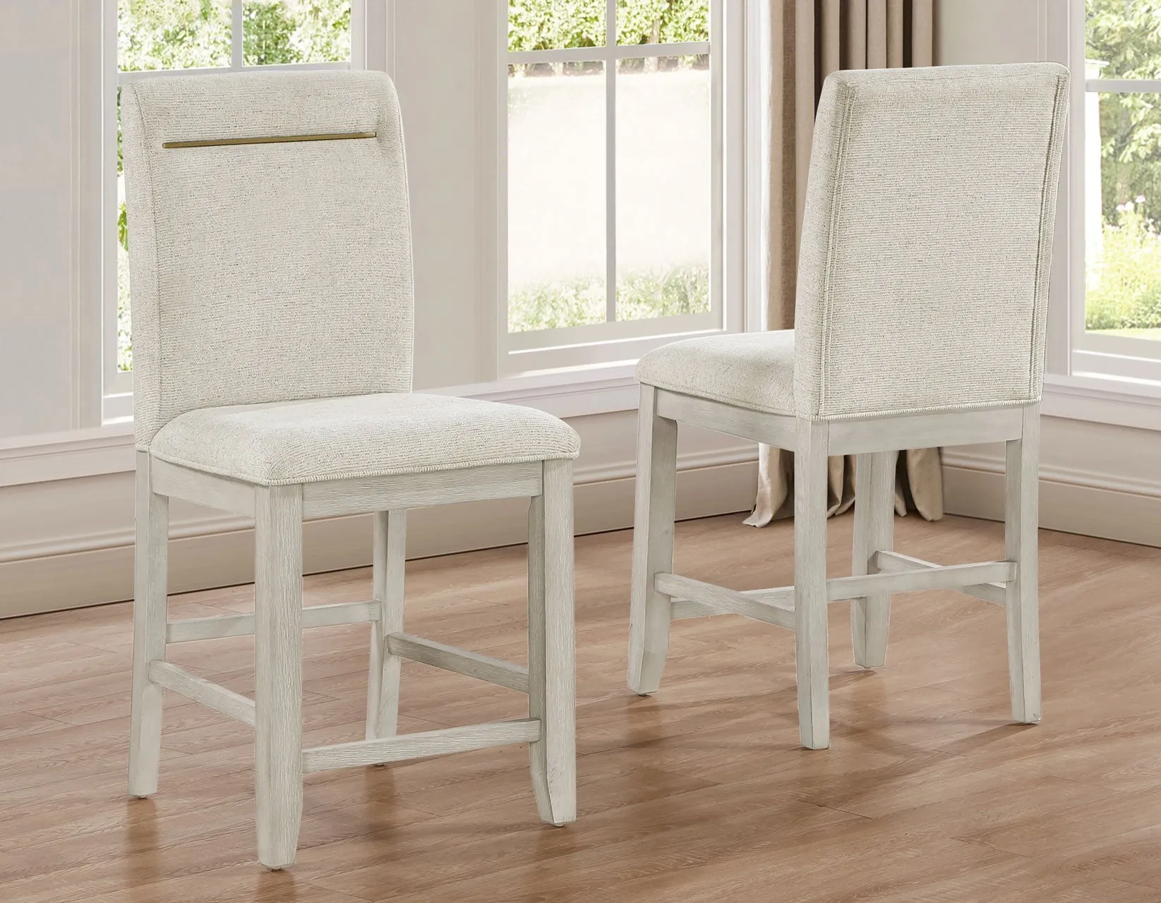 Garland 24″ Counter Chair, Greige Finish - Image 8
