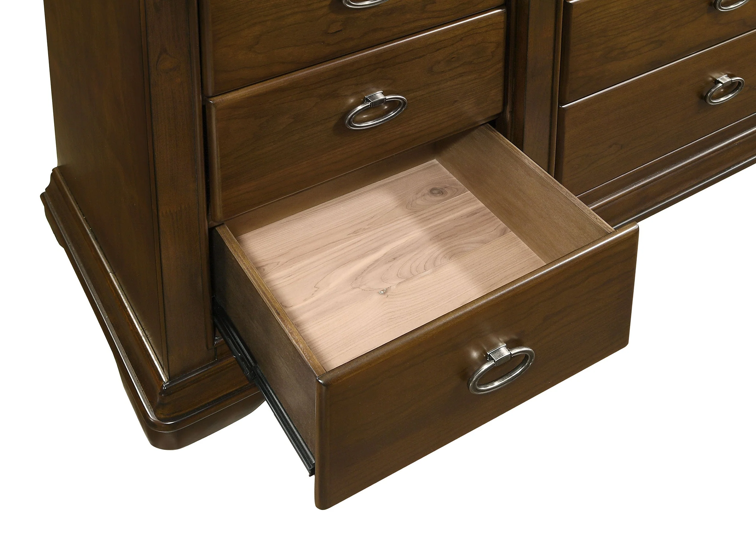 Garland Brown Cherry 11-drawer Bedroom Dresser Cabinet - Image 12