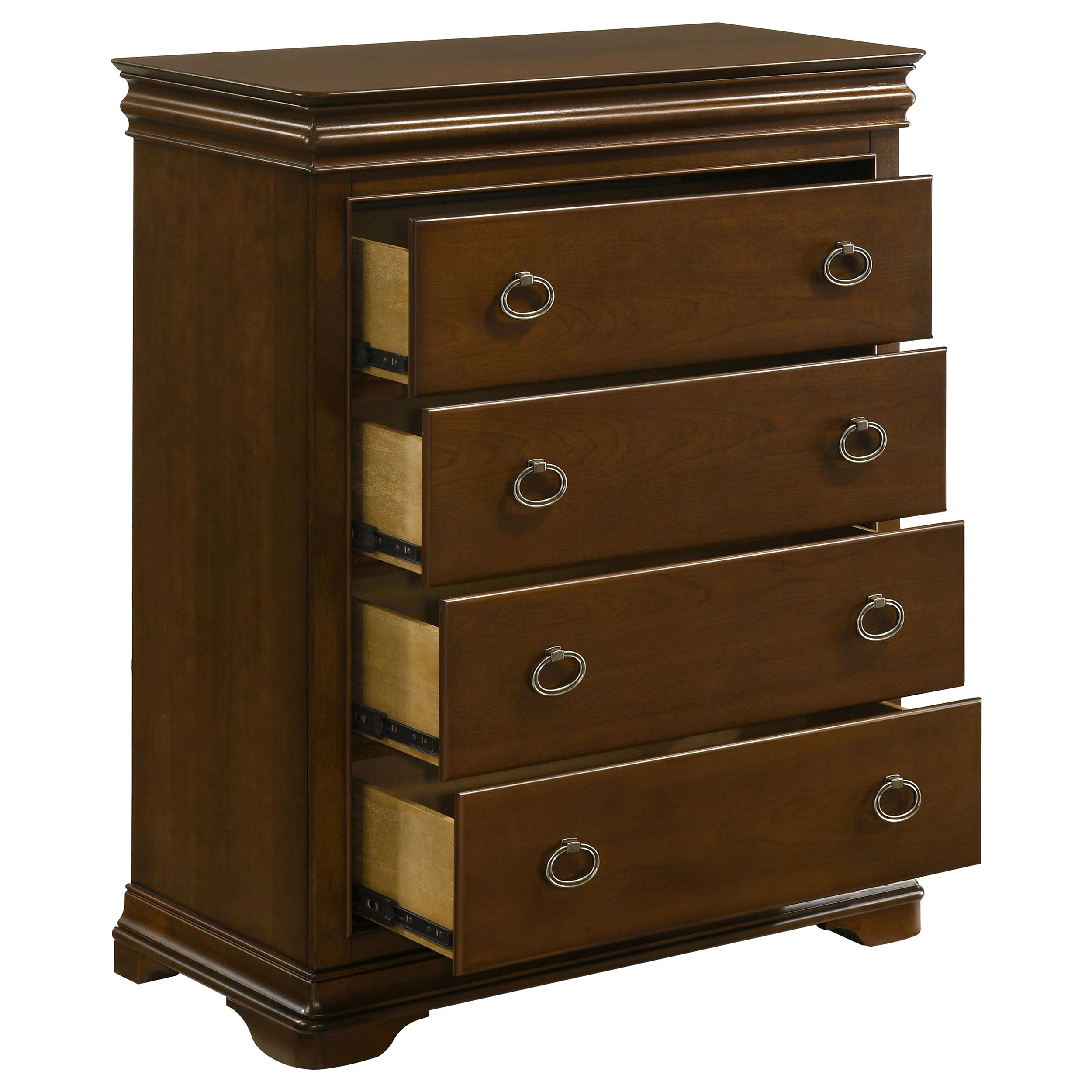 Garland Brown Cherry 4-drawer Bedroom Chest of Drawers - Image 10