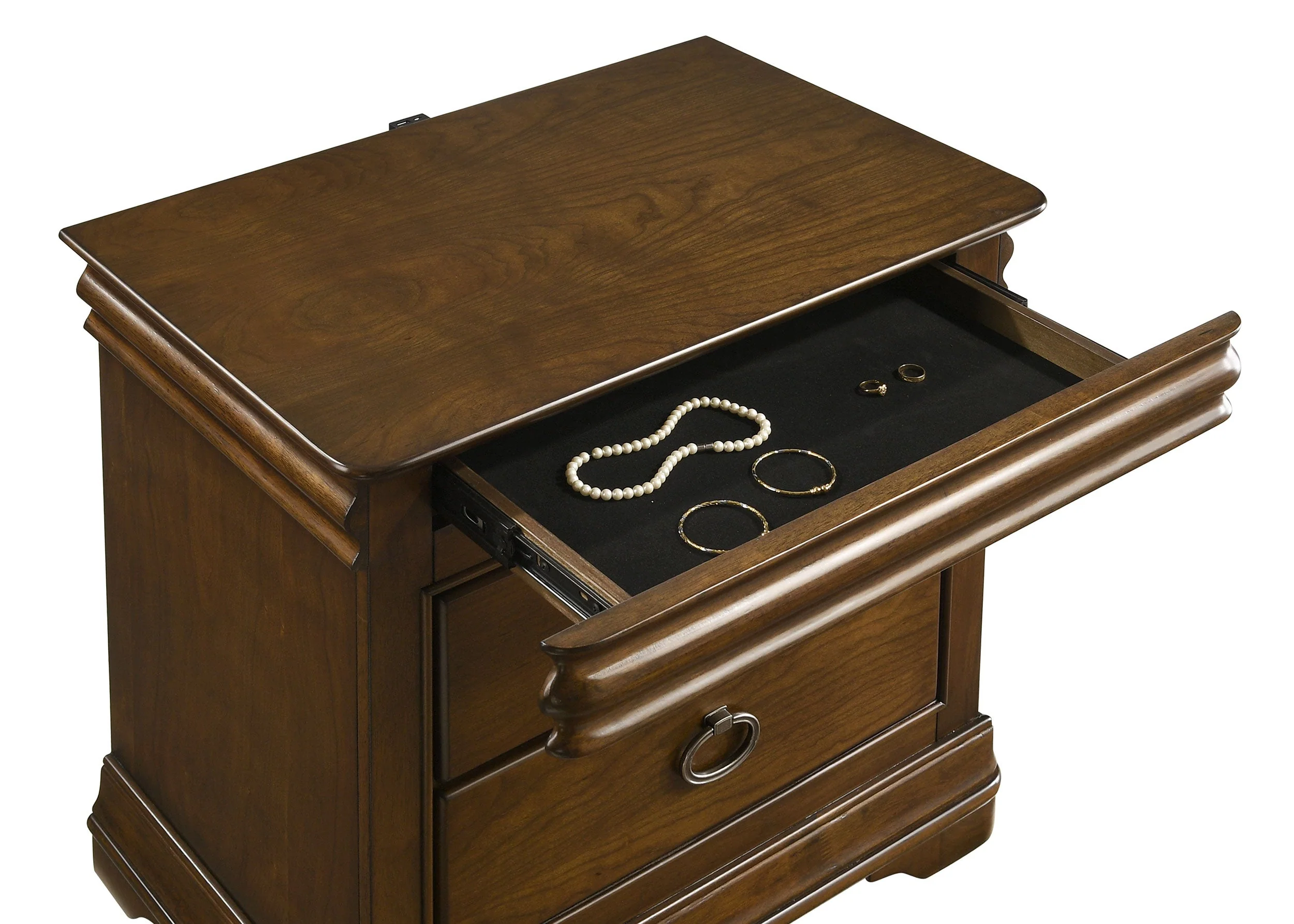 Garland Brown Cherry 4-piece Queen Bedroom Set - Image 11