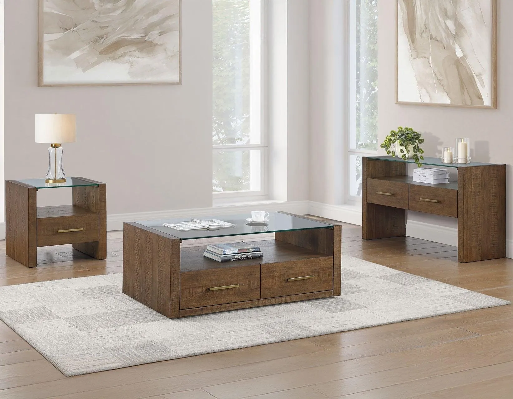 Garland Glass Top 3-Piece Table Set - Image 14