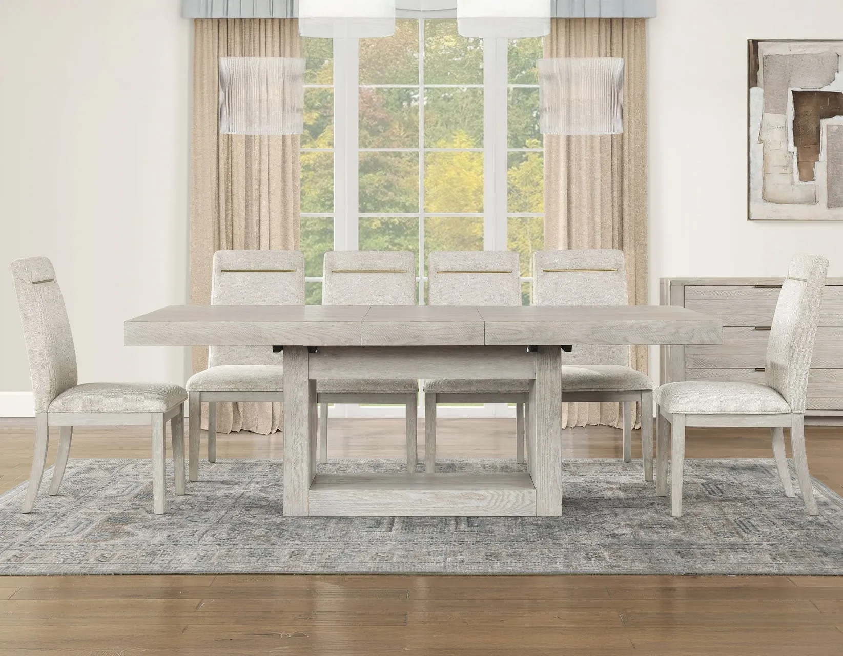 Garland Side Chair, Greige Finish, Set of 2 - Image 9