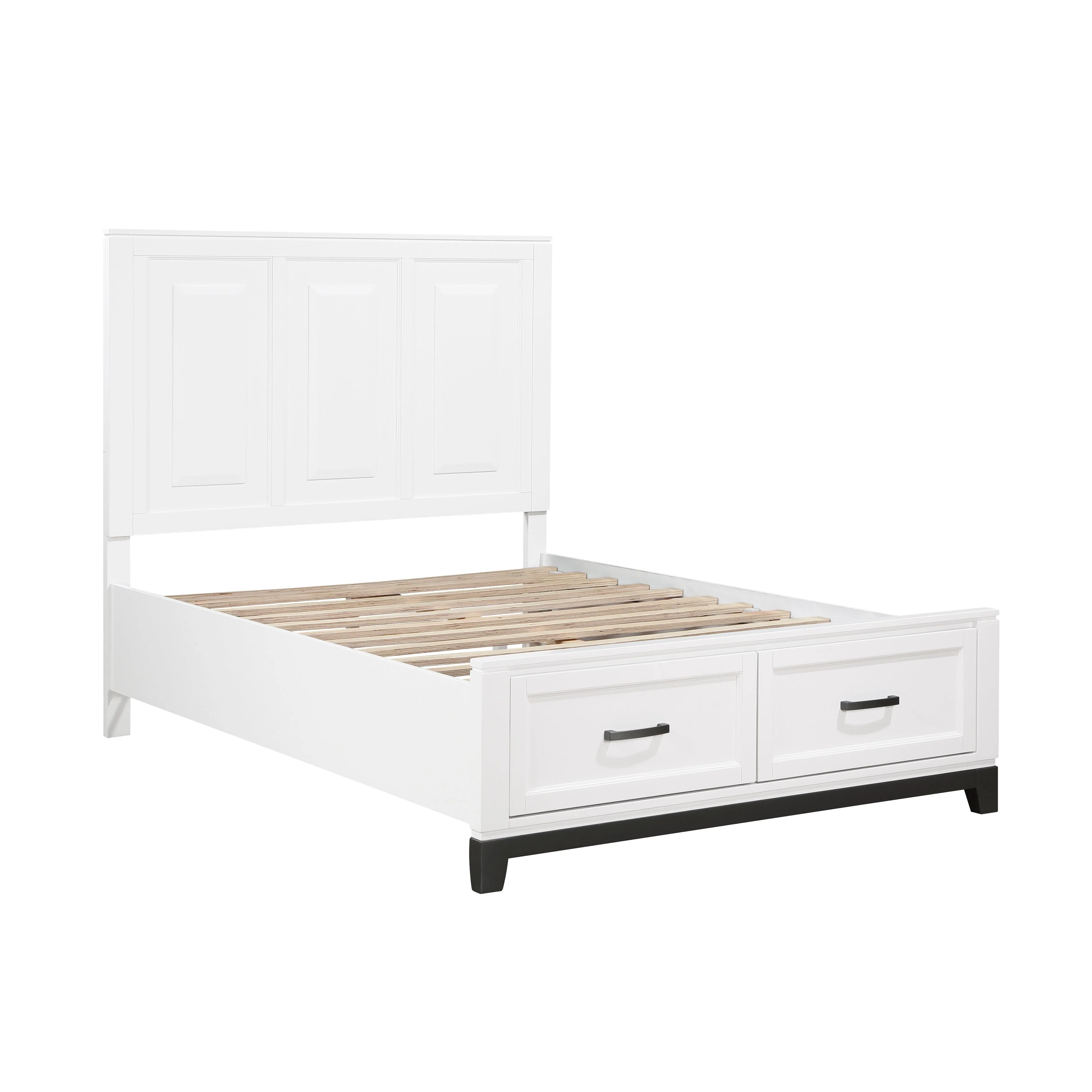 Garretson White Full Storage Platform Bed - Image 3