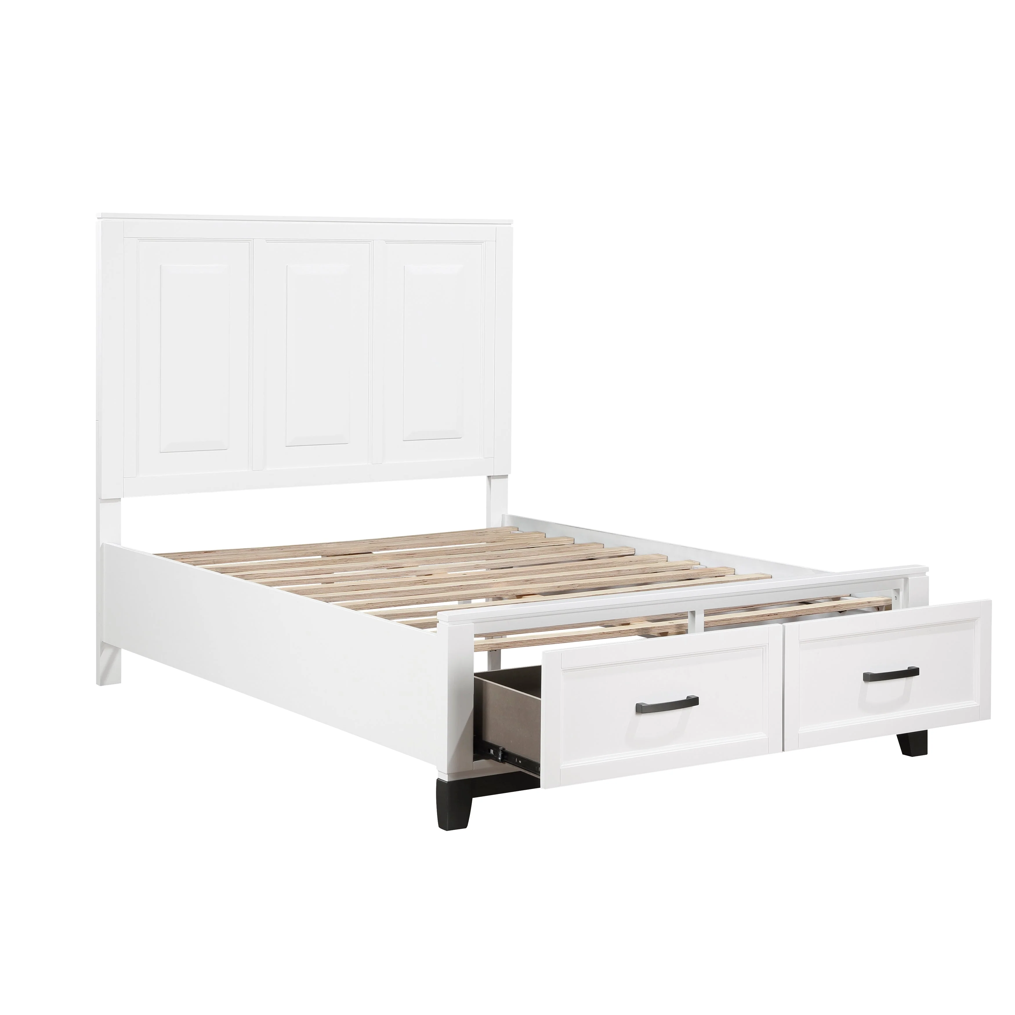 Garretson White Full Storage Platform Bed - Image 5