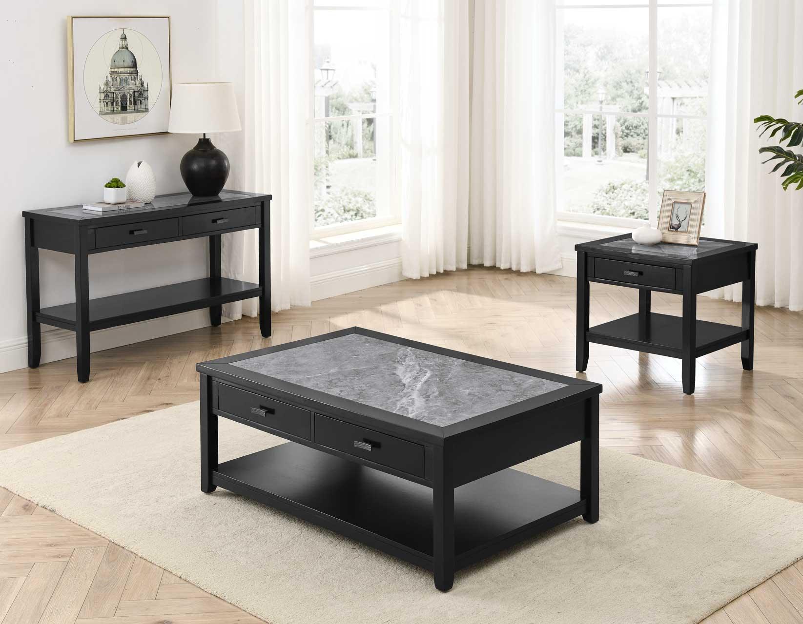 Garvine Sintered Stone Sofa Table - Image 6
