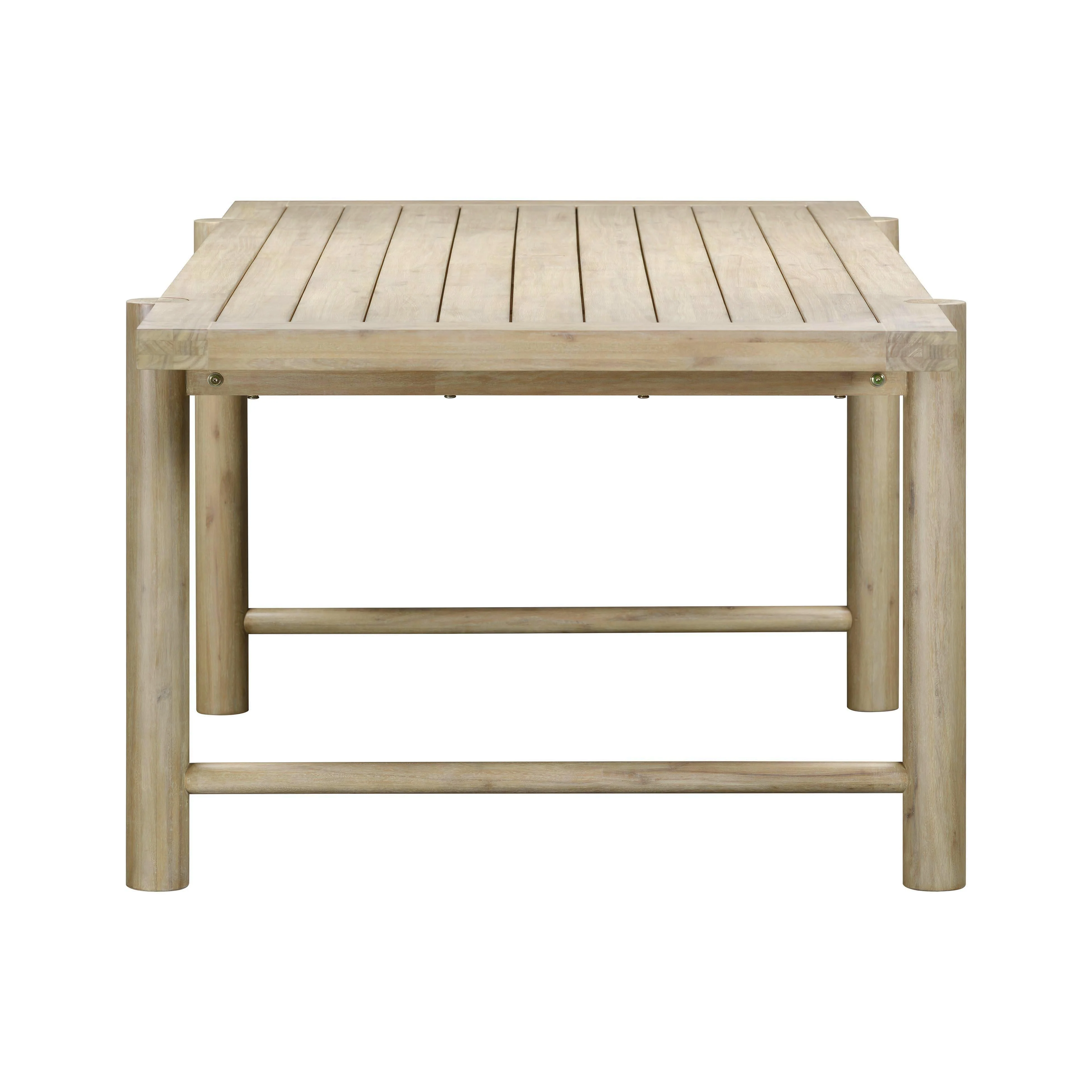 Gata Light Teak Outdoor 87" Rectangular Dining Table - Image 6