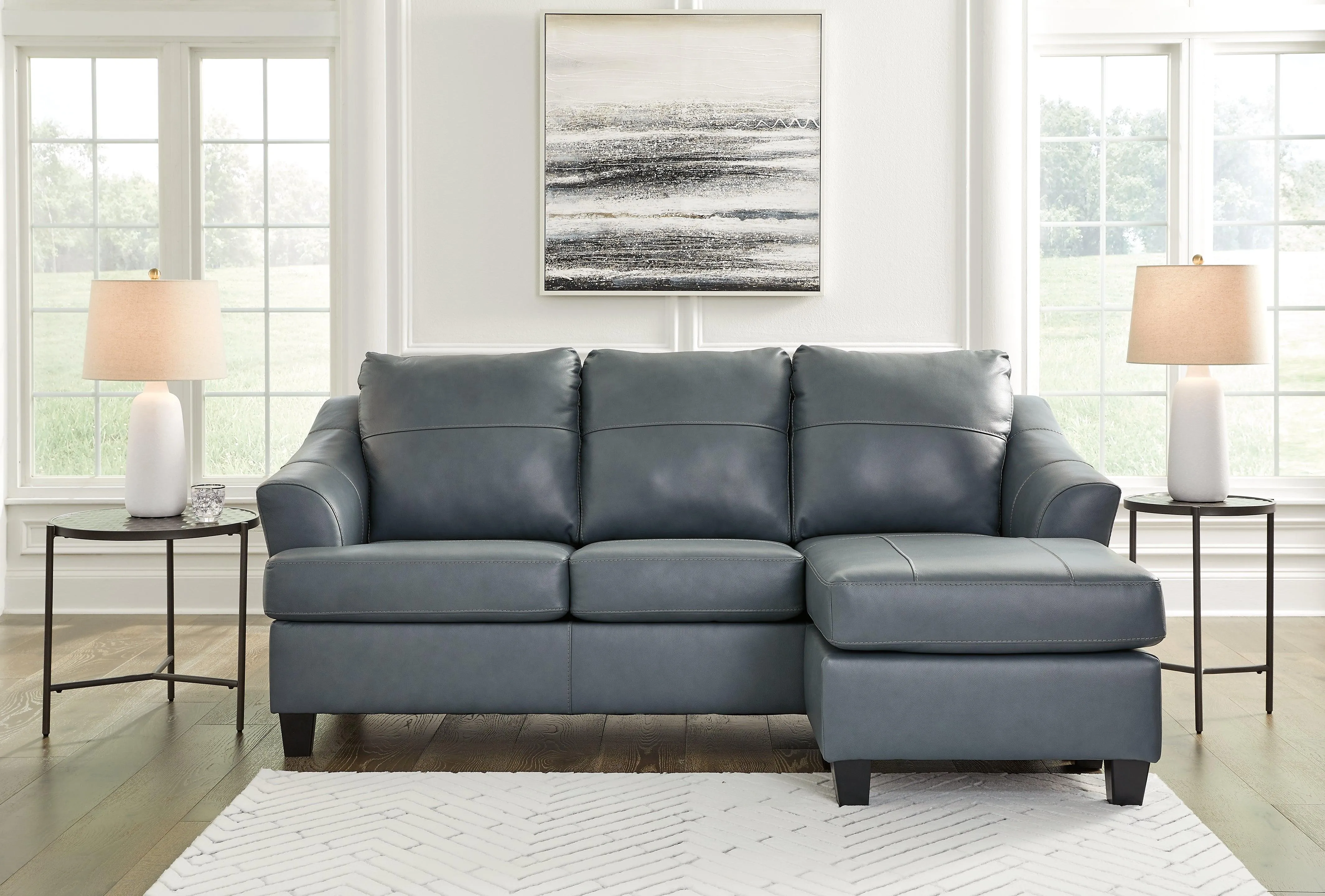 Genoa Steel Reversible Sofa Chaise - Image 5