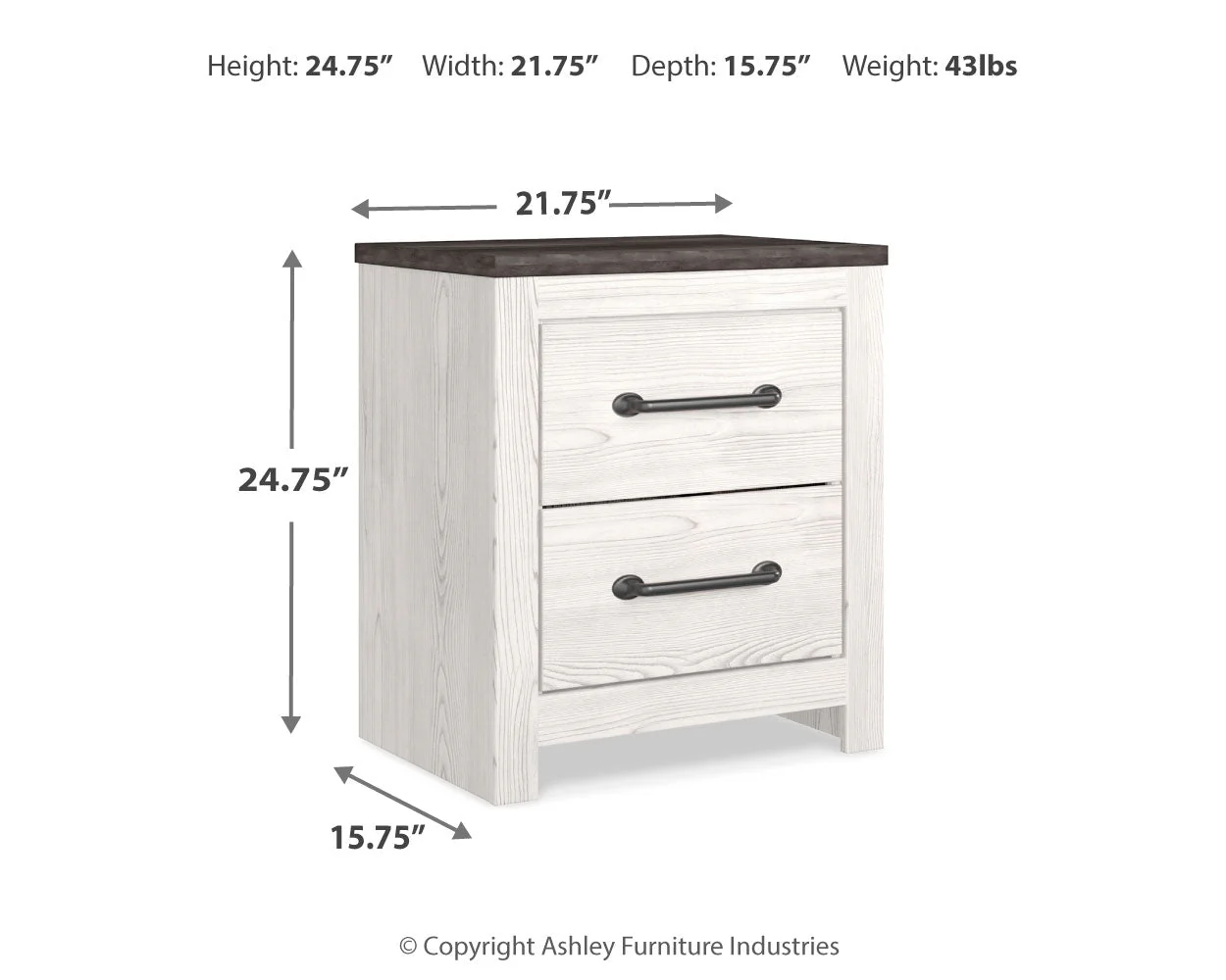 Gerridan White/Gray LED Panel Bedroom Set - Image 37