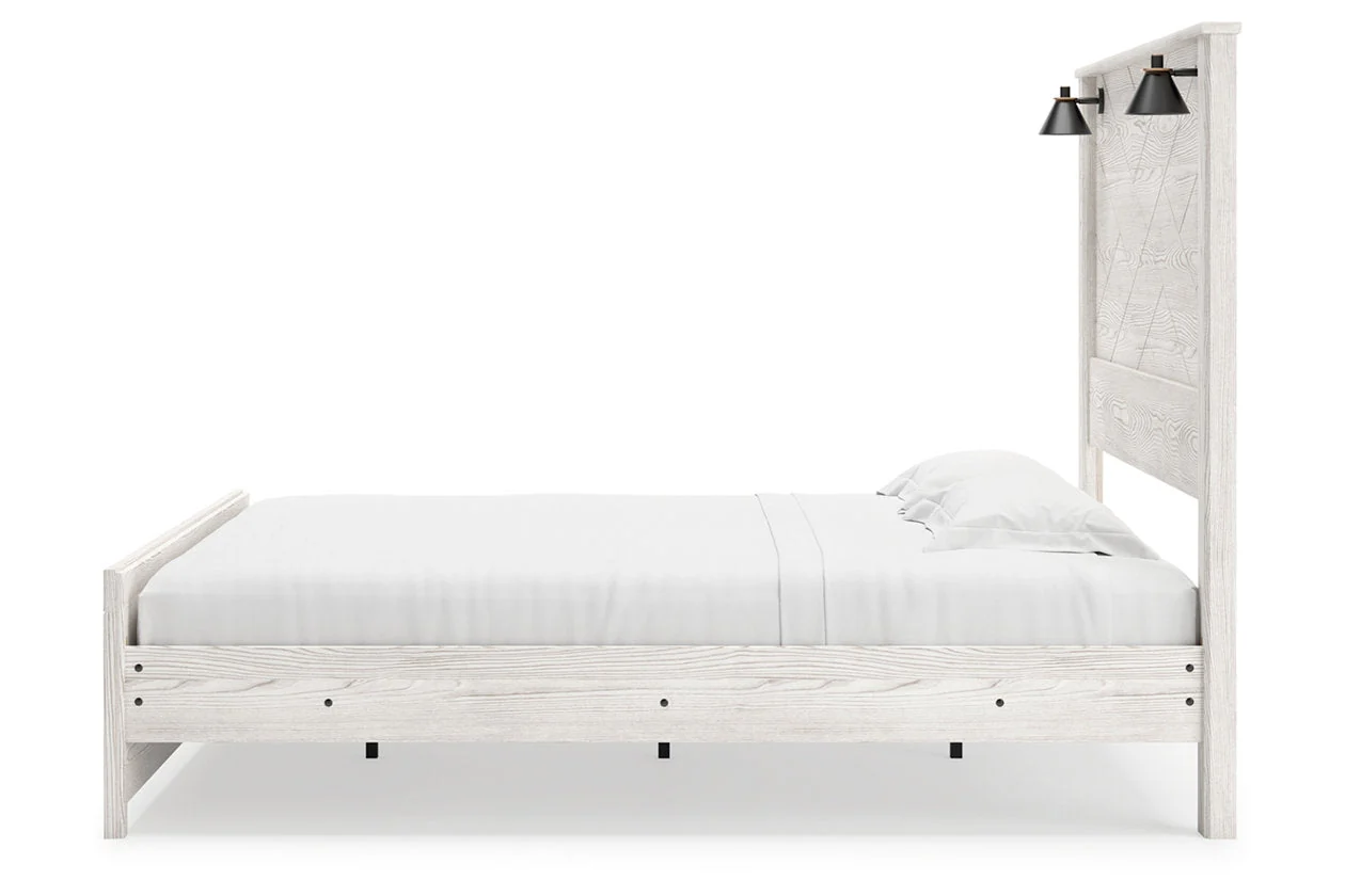 Gerridan White King LED Panel Bed - Image 7