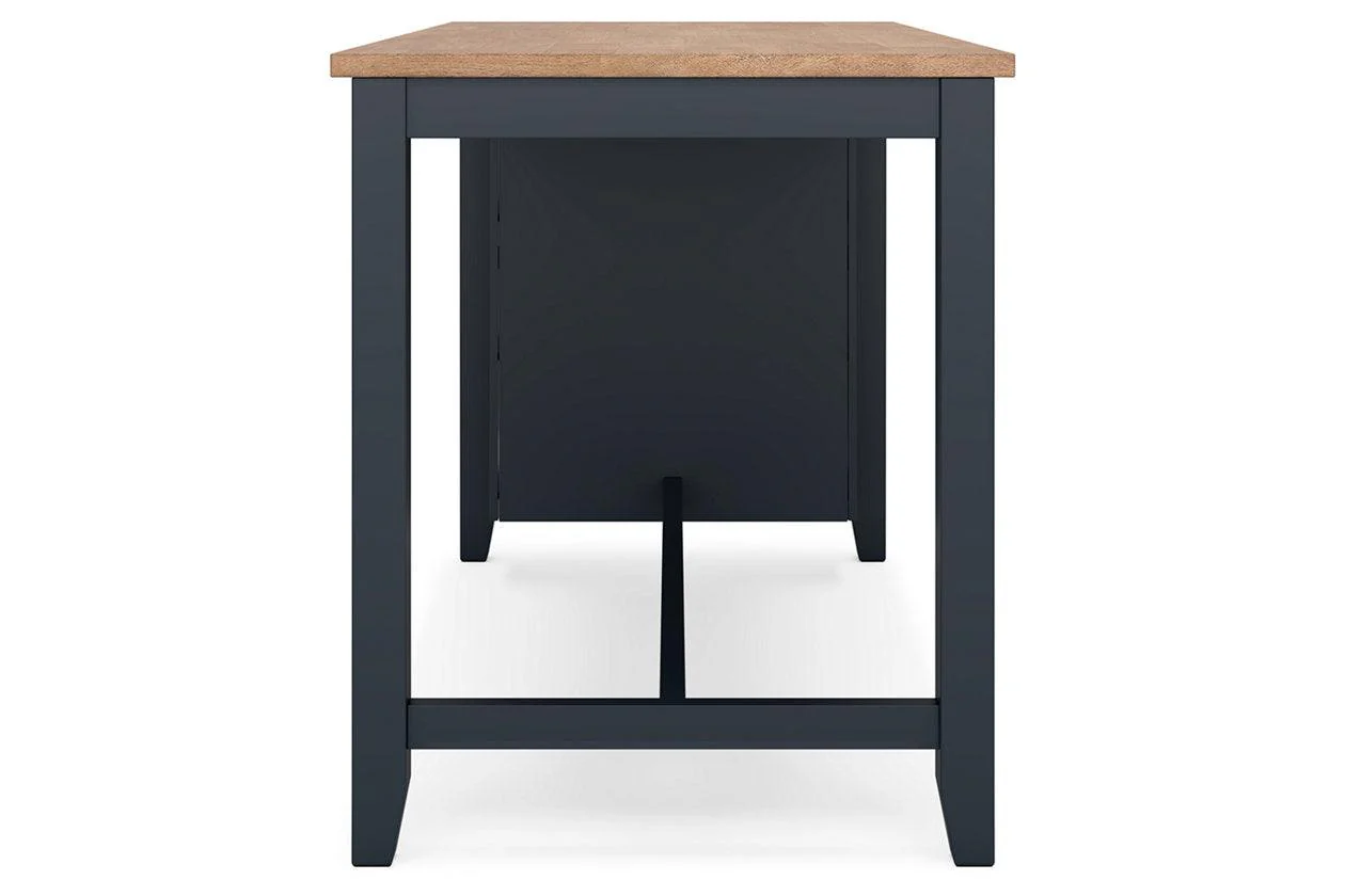 Gesthaven Natural/Blue Counter Height Dining Table and 2 Barstools - Image 6