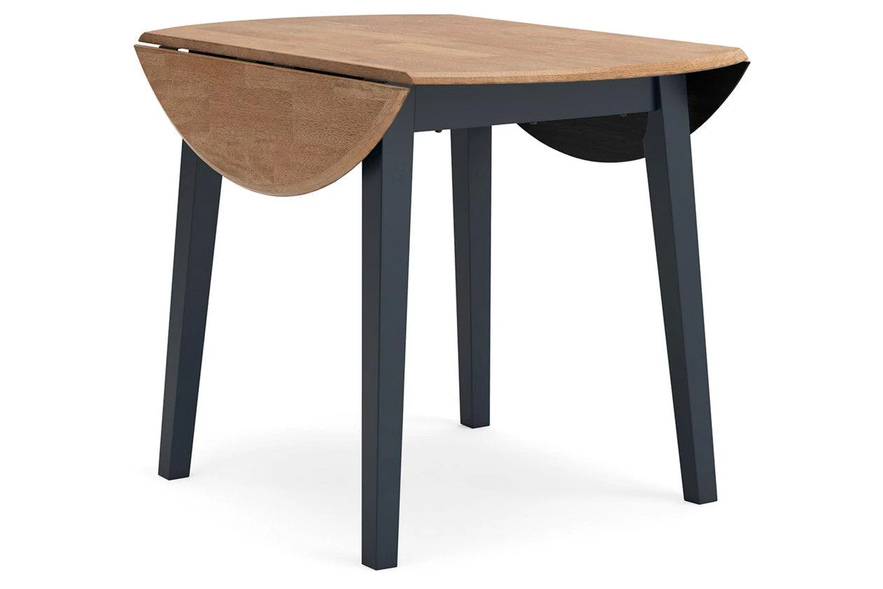 Gesthaven Natural/Blue Dining Table and 2 Chairs - Image 4