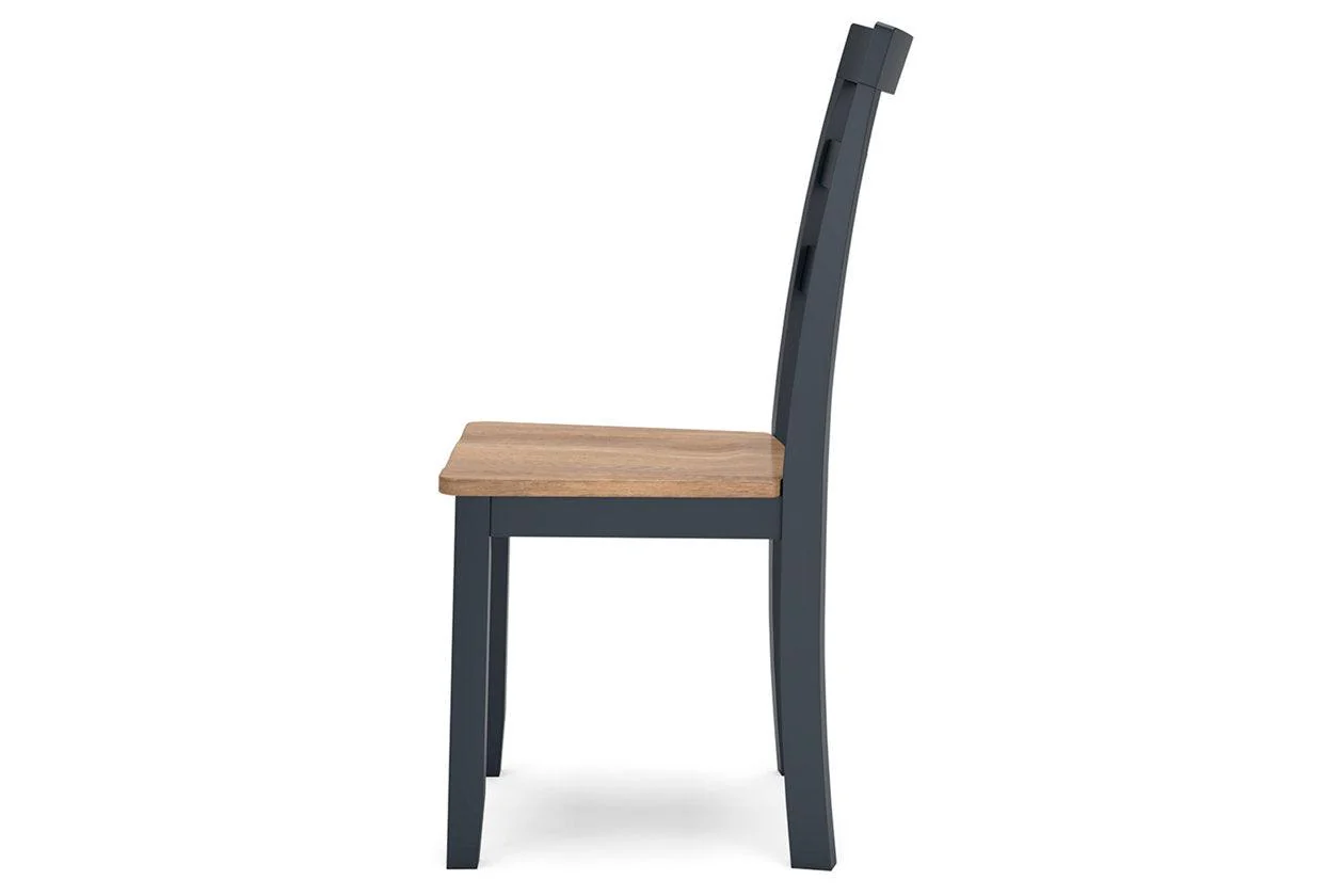 Gesthaven Natural/Blue Dining Table and 2 Chairs - Image 8