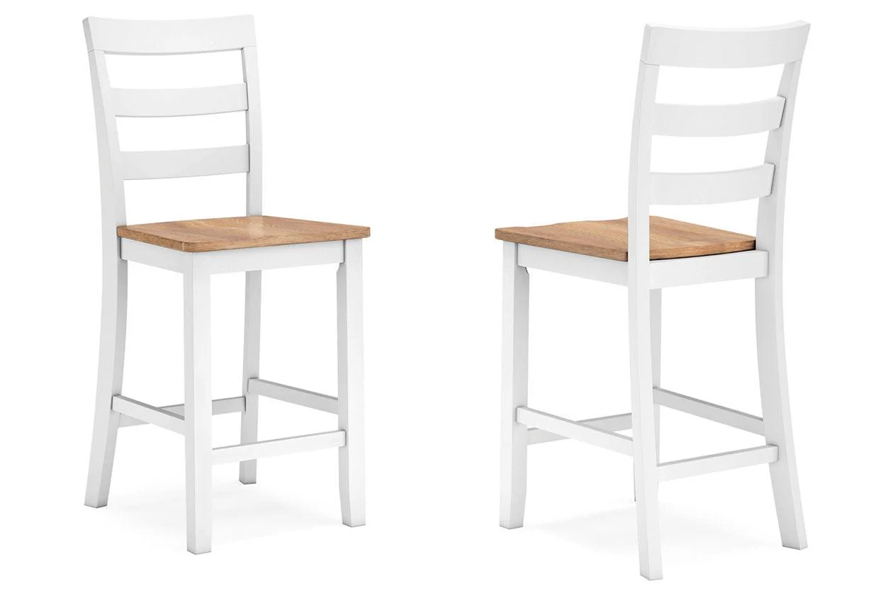 Gesthaven Natural/White Counter Height Dining Table and 2 Barstools - Image 13