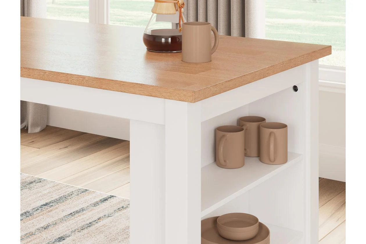 Gesthaven Natural/White Counter Height Dining Table and 2 Barstools - Image 15