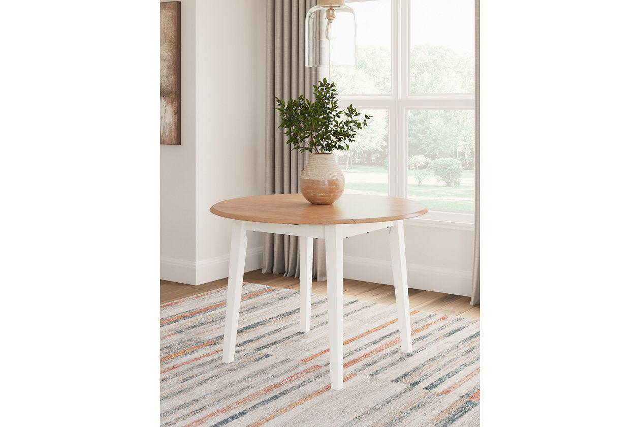 Gesthaven Natural/White Dining Table and 2 Chairs - Image 11