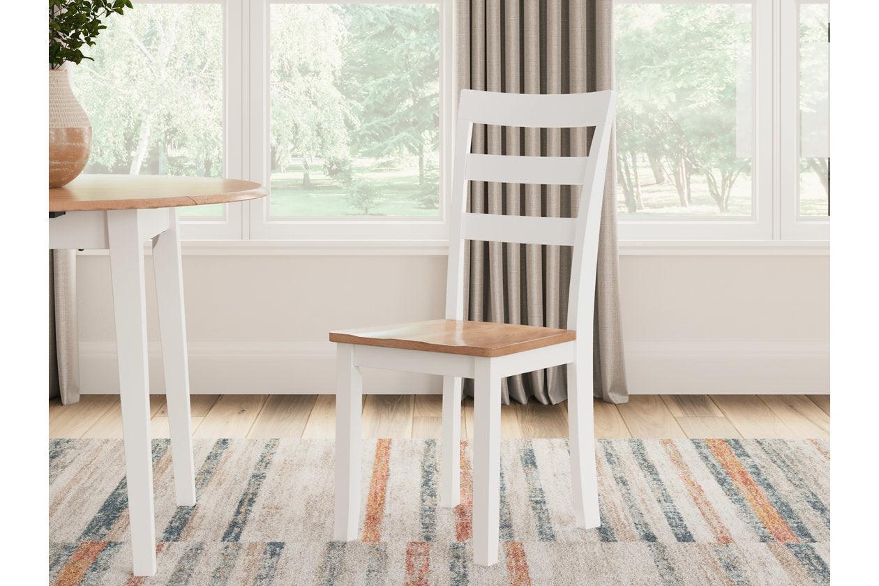 Gesthaven Natural/White Dining Table and 2 Chairs - Image 12