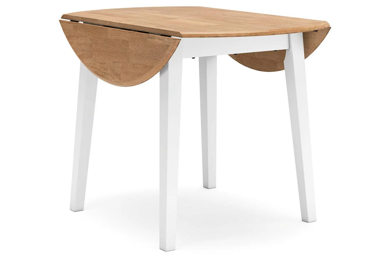 Gesthaven Natural/White Dining Table and 2 Chairs - Image 3