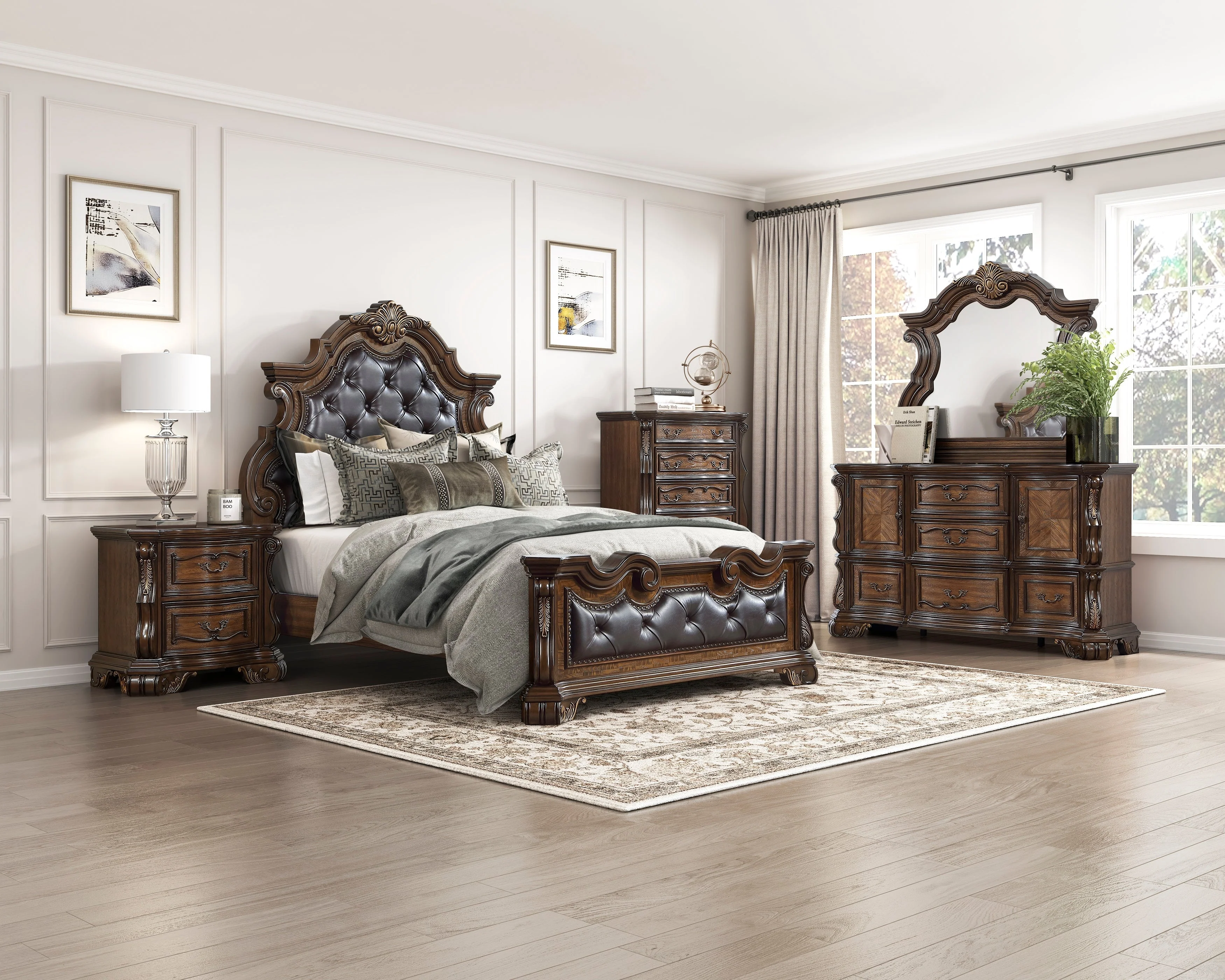 Gilmartin Dark Brown California King Panel Bed - Image 5