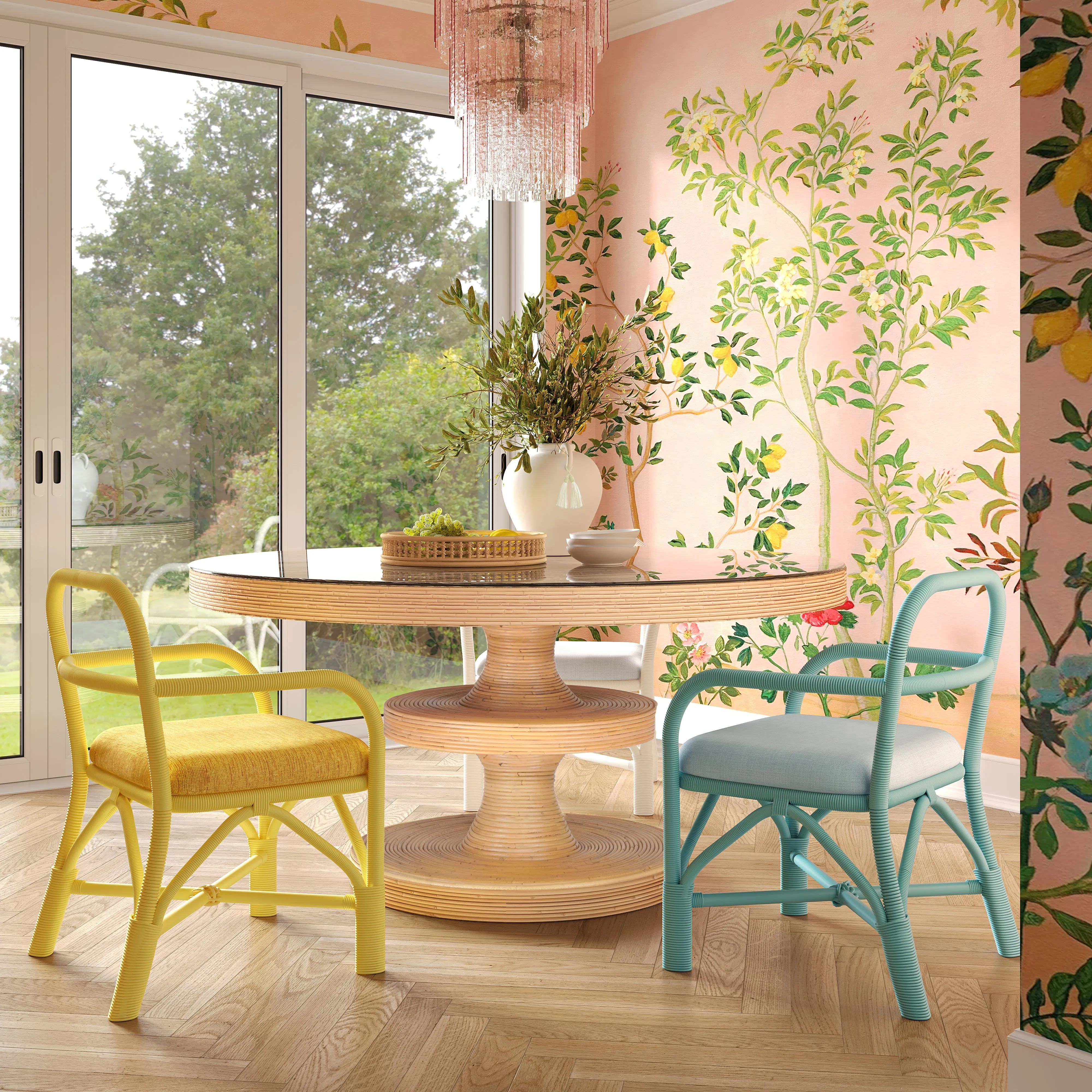 Ginny Rattan Dining Chair - Image 15