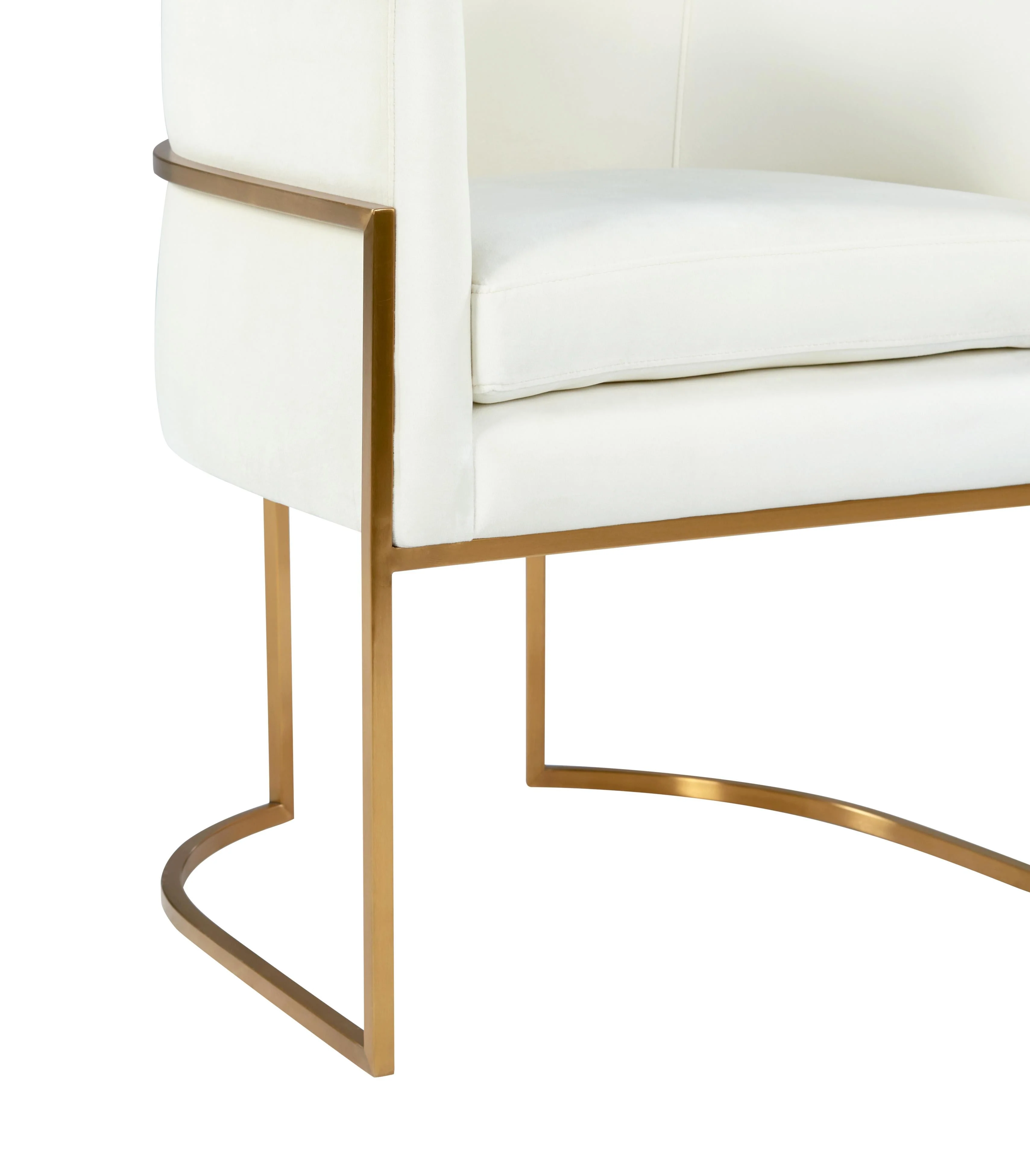 Giselle Velvet Dining Chair with Gold Base by Inspire Me! Home Decor - Image 11