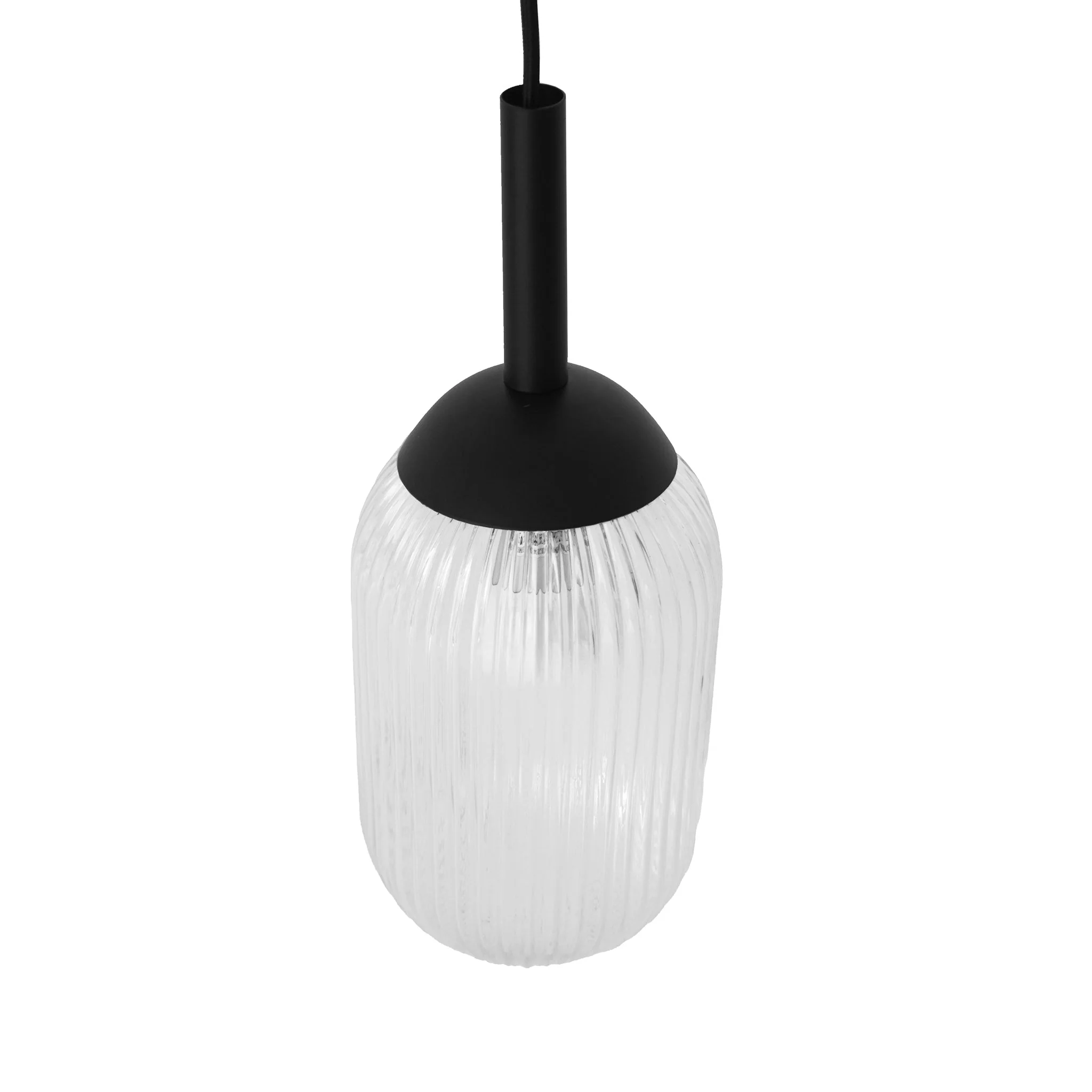 Giza Pendant Lamp - Black and Clear - Image 3