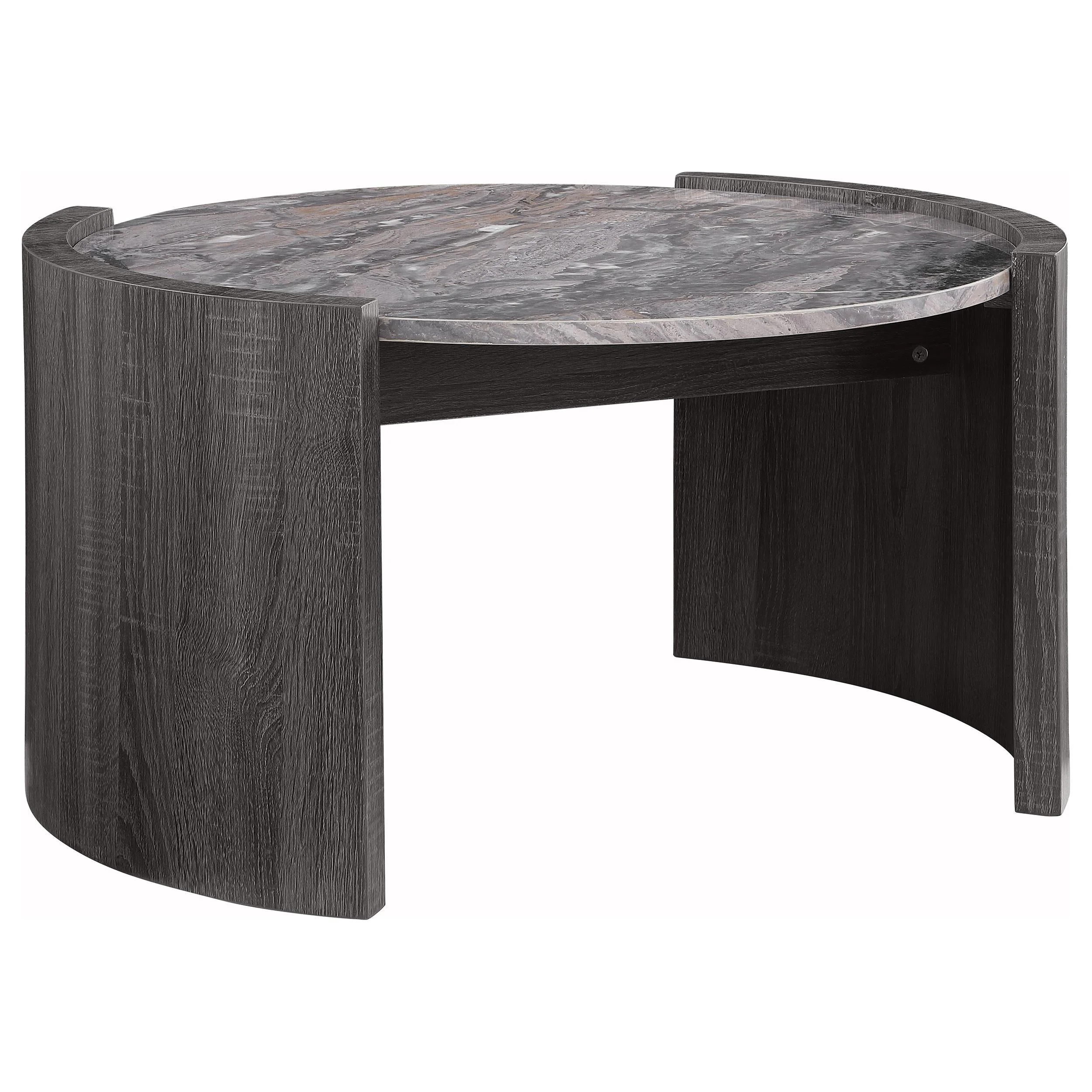 Gladstone Distressed Gray 3-Piece Coffee and End Table Set - Image 3