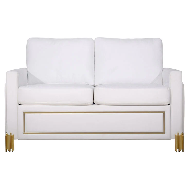 Glamor White Living Room Set - Image 3