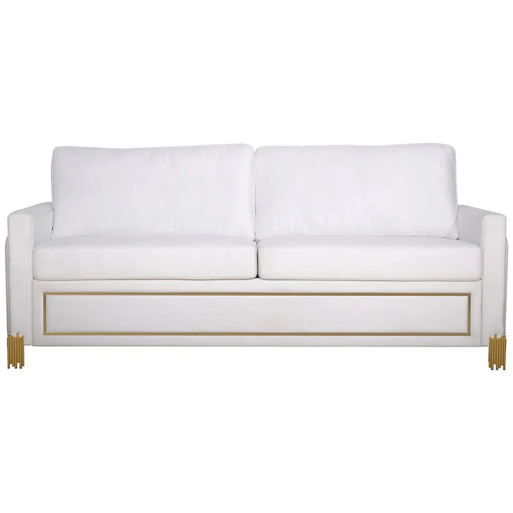 Glamor White Living Room Set - Image 4