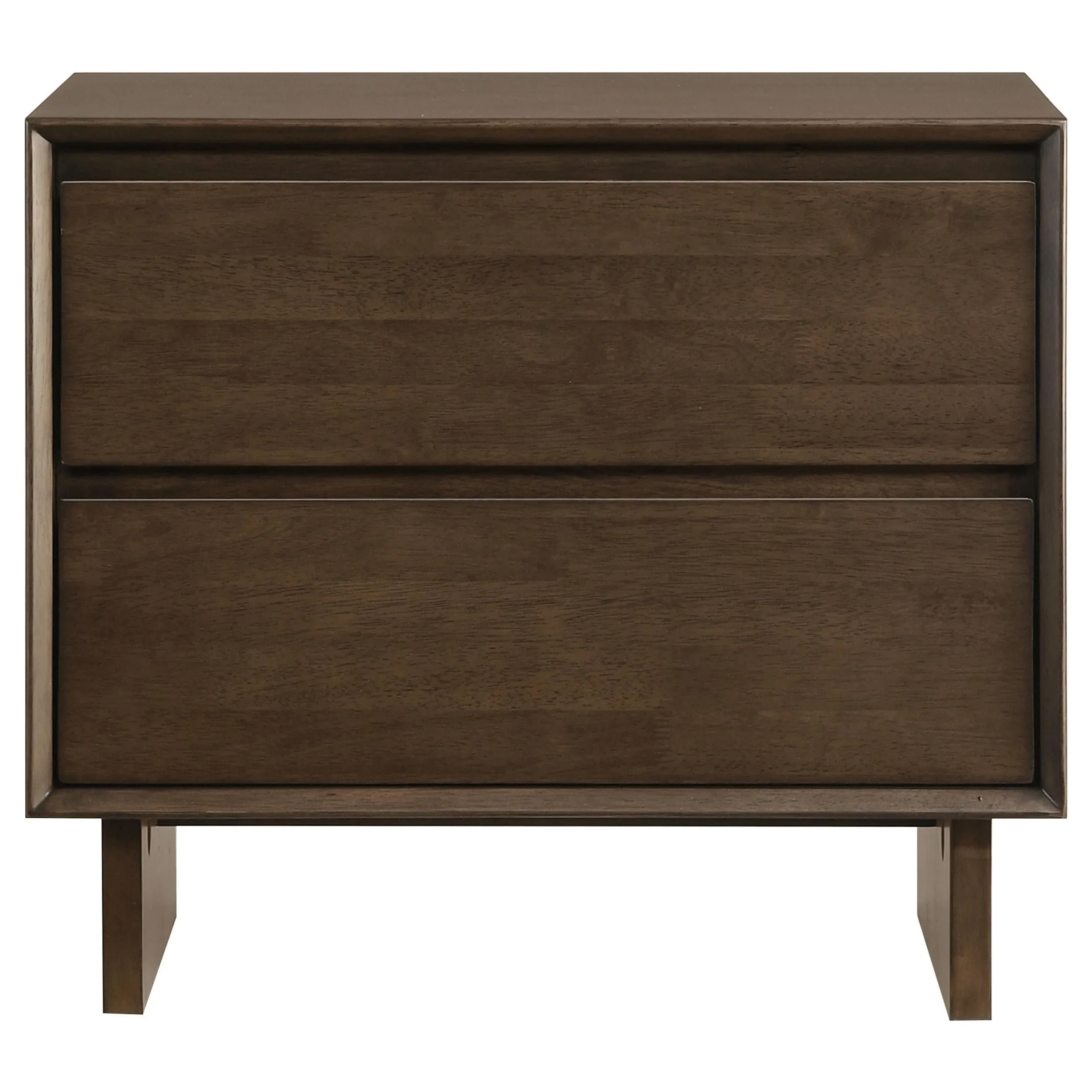 Glenwood Warm Brown 2-Drawer Nightstand - Image 2