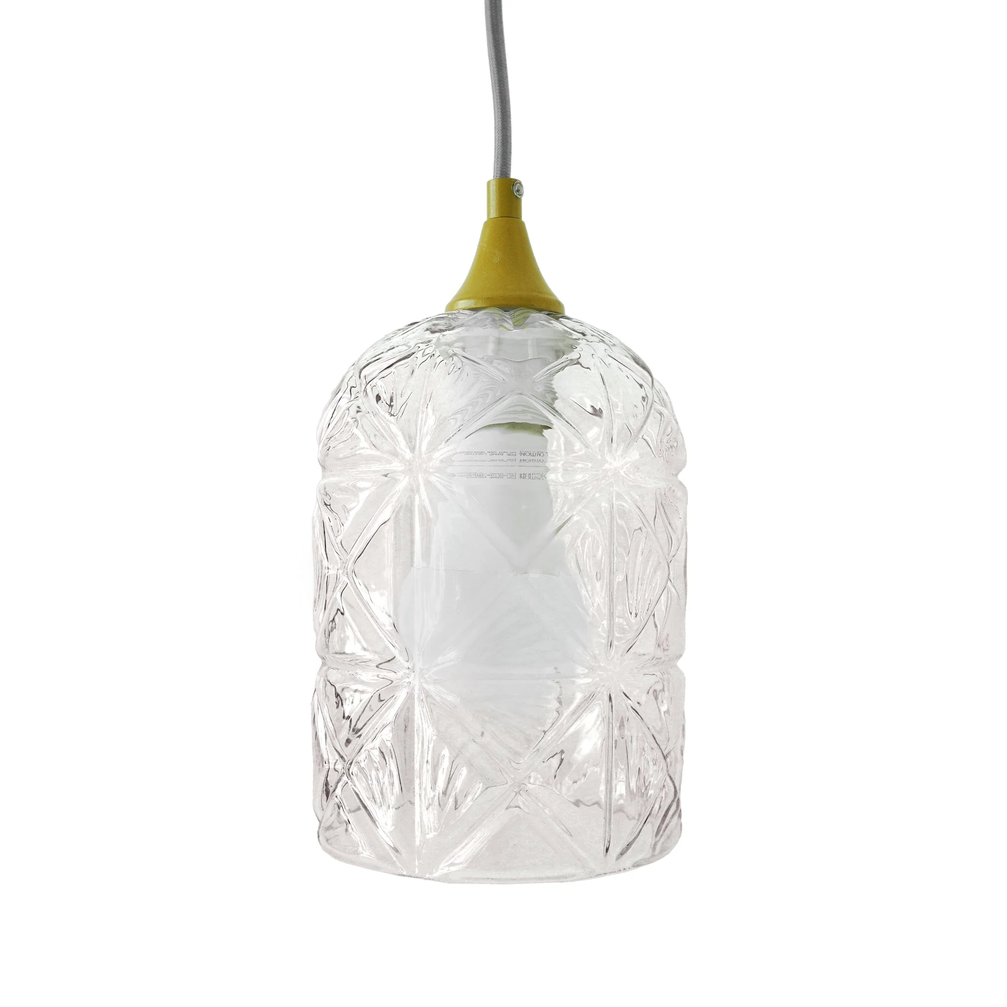 Glowline Pendant Lamp - Gold and Clear