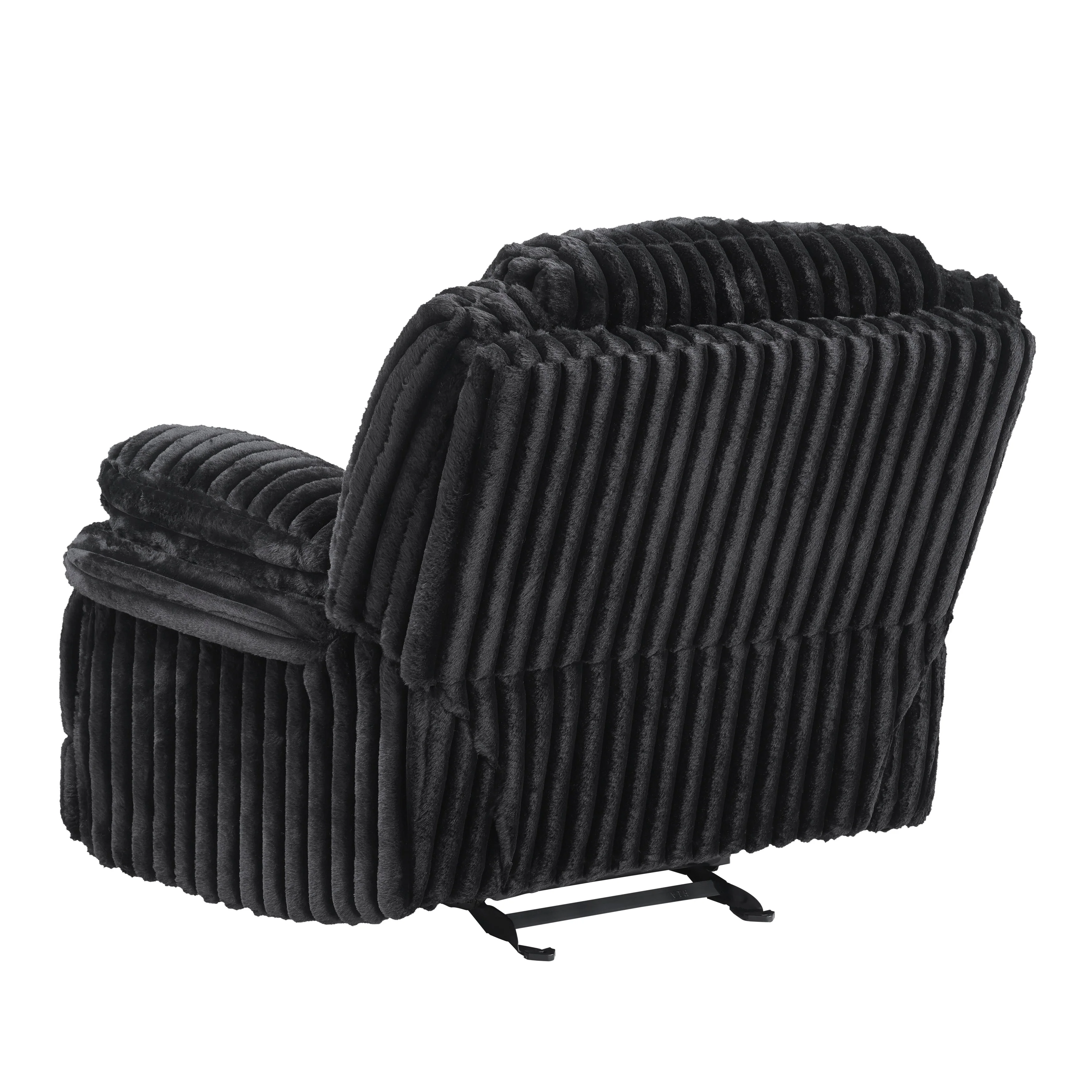 Goodland Black Glider Reclining Chair - Image 5