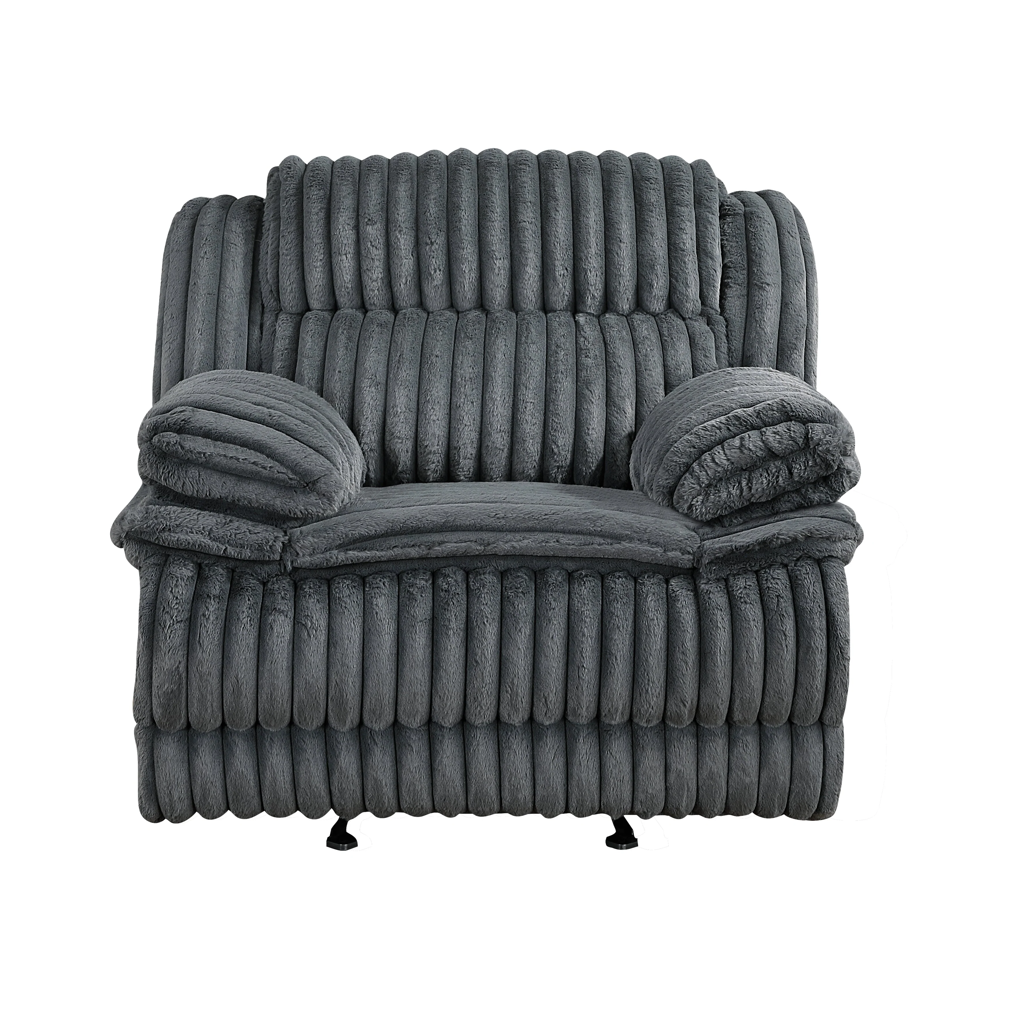 Goodland Dark Gray Double Reclining Living Room Set - Image 12
