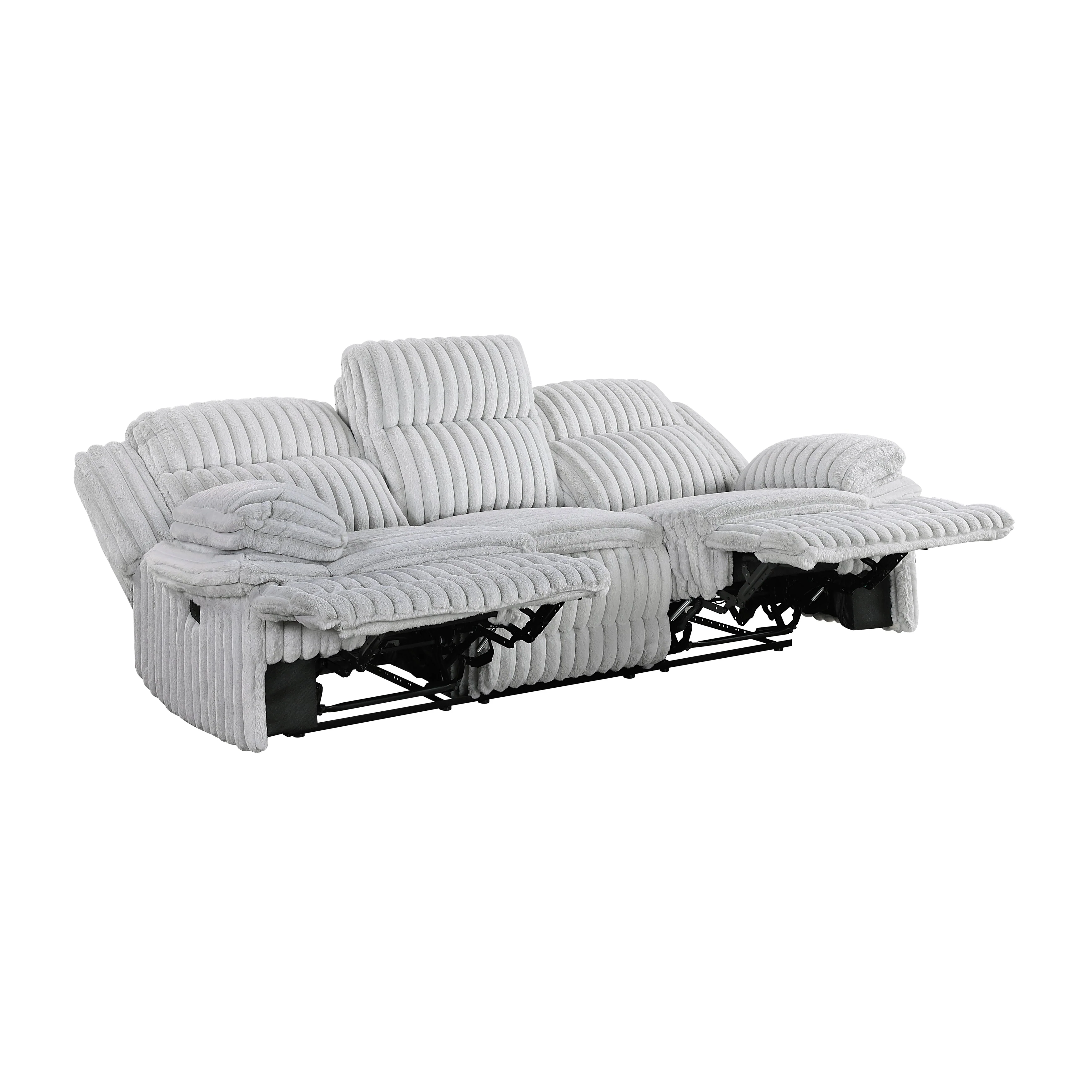 Goodland Gray Double Reclining Sofa - Image 4