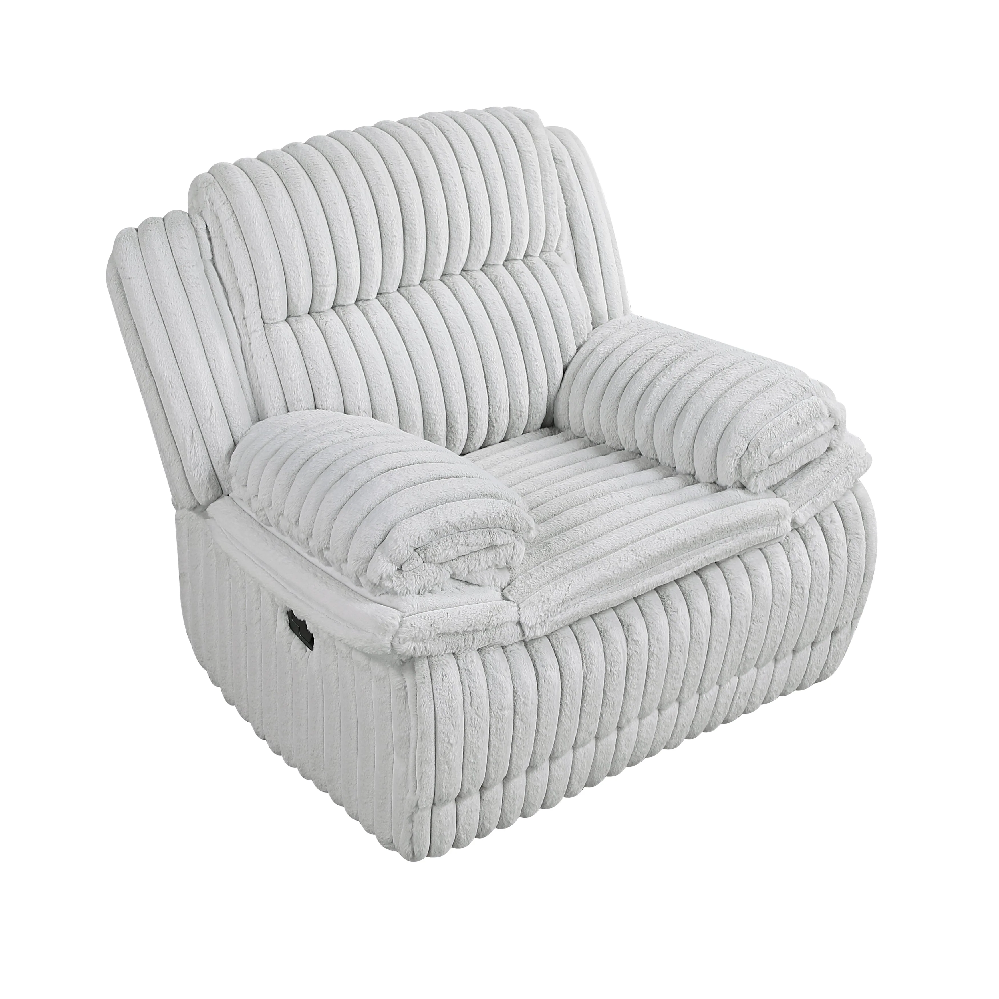 Goodland Gray Glider Reclining Chair - Image 3