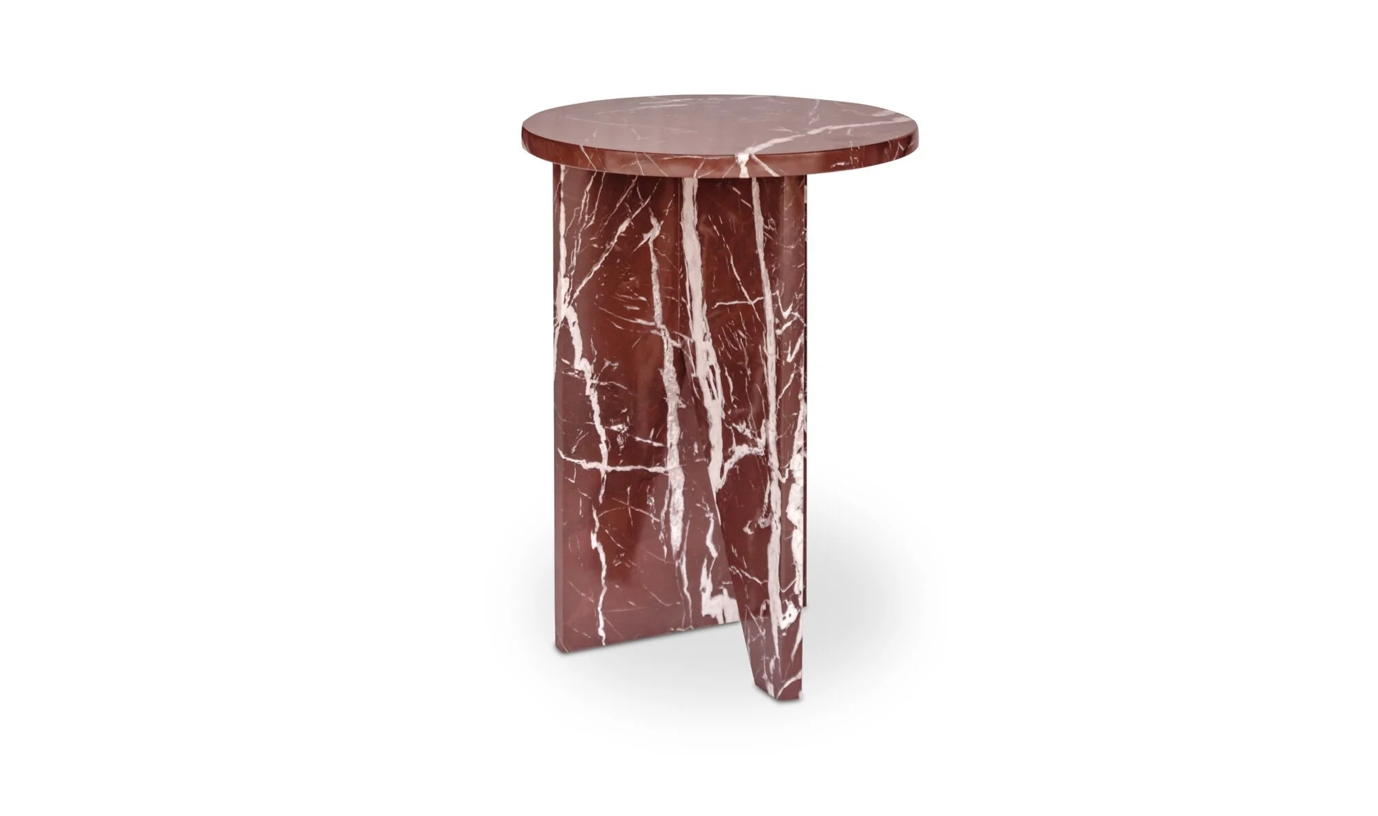 Grace Accent Table Rosso Levante Marble - Image 7